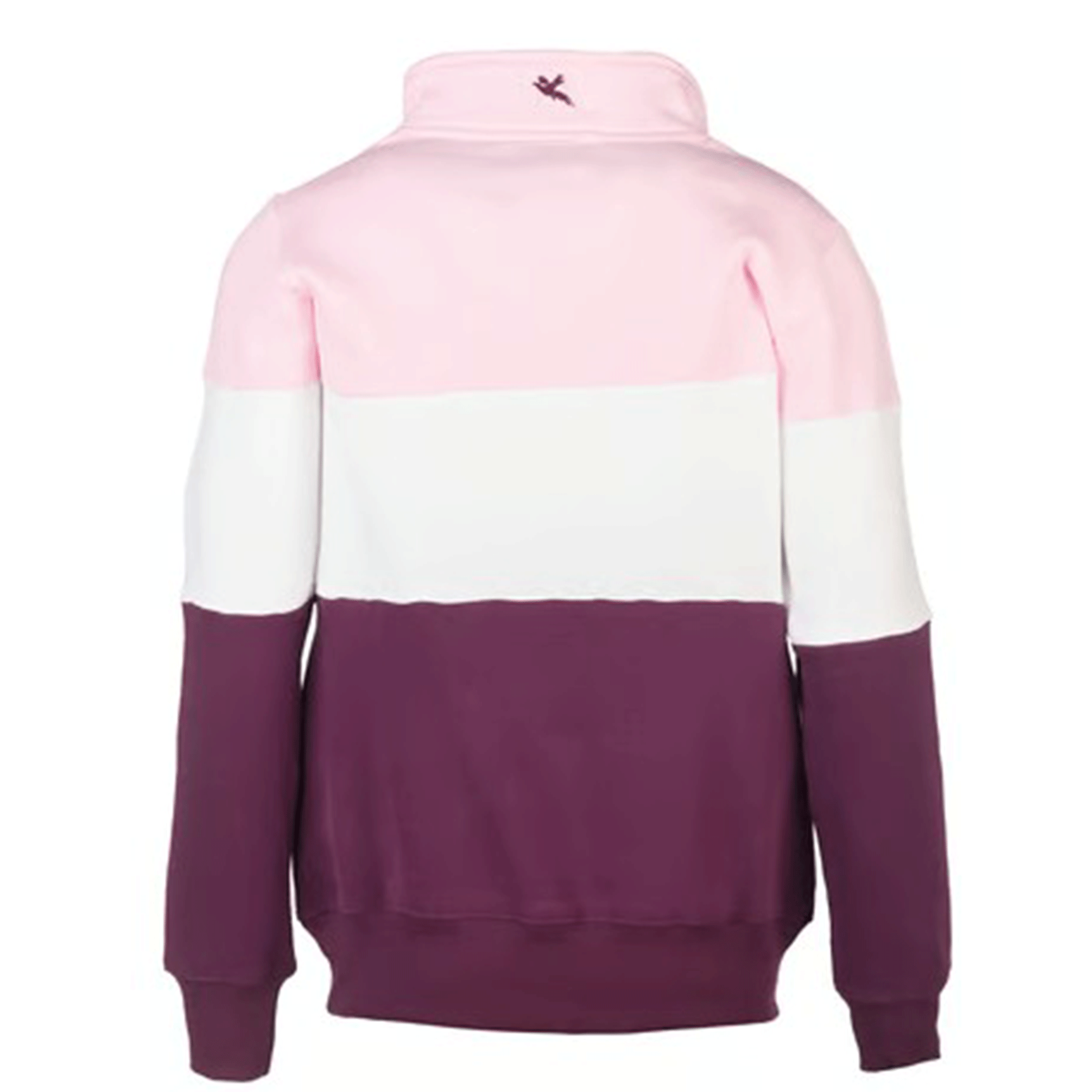 Rydale Byland Ladies Quarter Zip Sweatshirt Berry-White-Sorbet