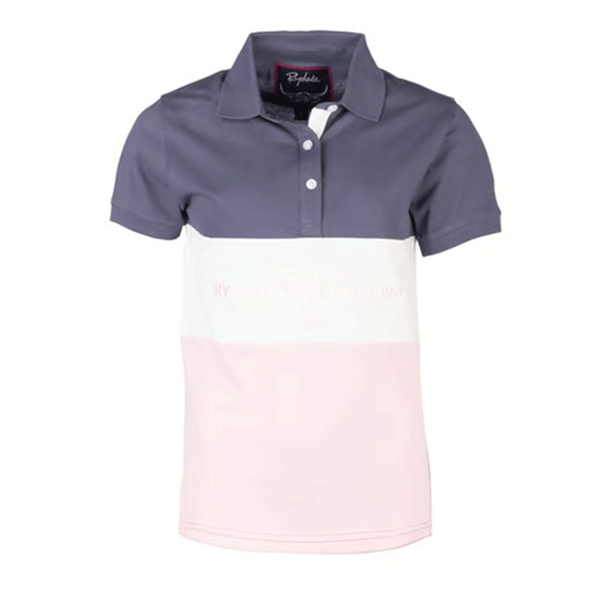 Rydale Byland Ladies Polo Shirt Cow Denim-White-Sorbet