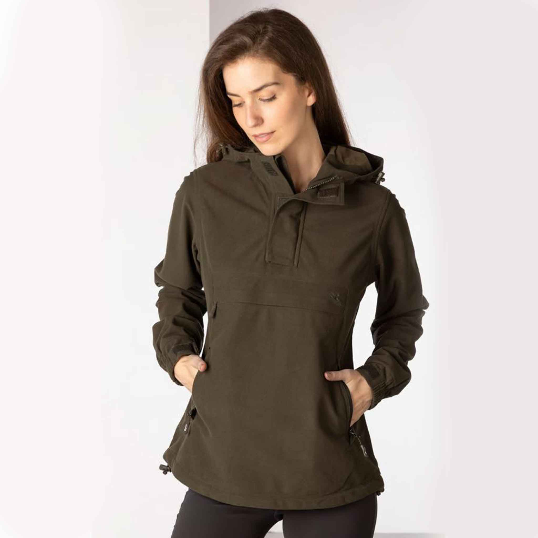 Rydale-Danby-Ladies-Overhead-Shooting-Smock-Olive-3