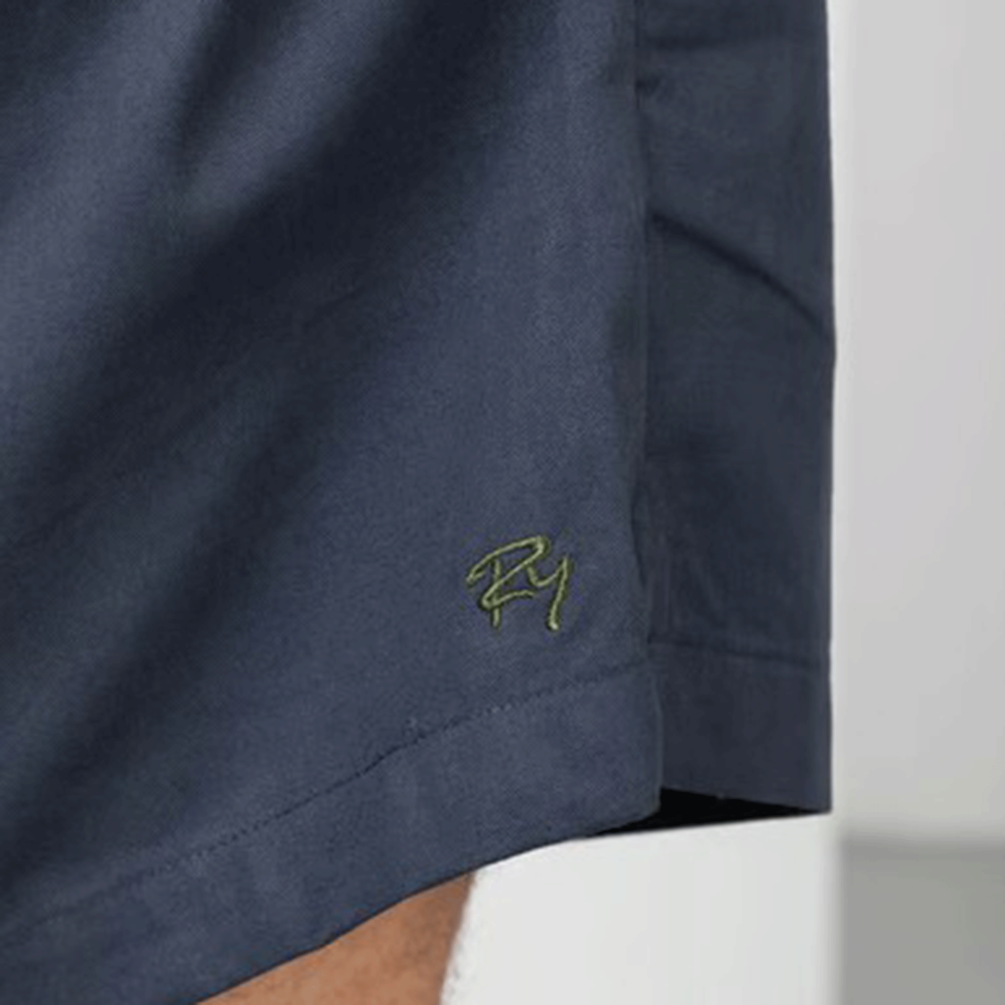 Rydale Fordon Men's Quartered Cotton Rugby Shorts Navy-Olive