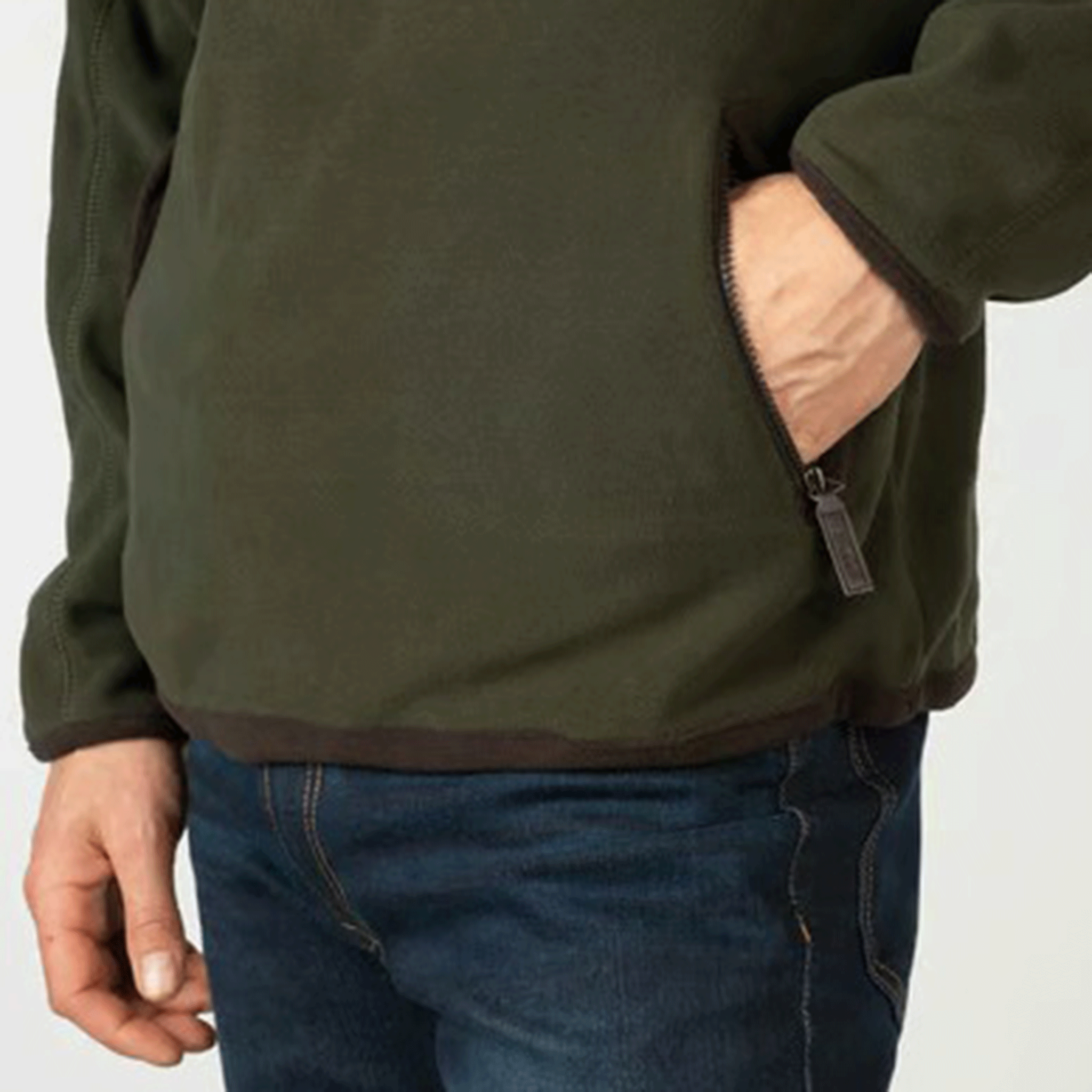 Rydale Gransmoor Men's Half Zip Fleece Olive