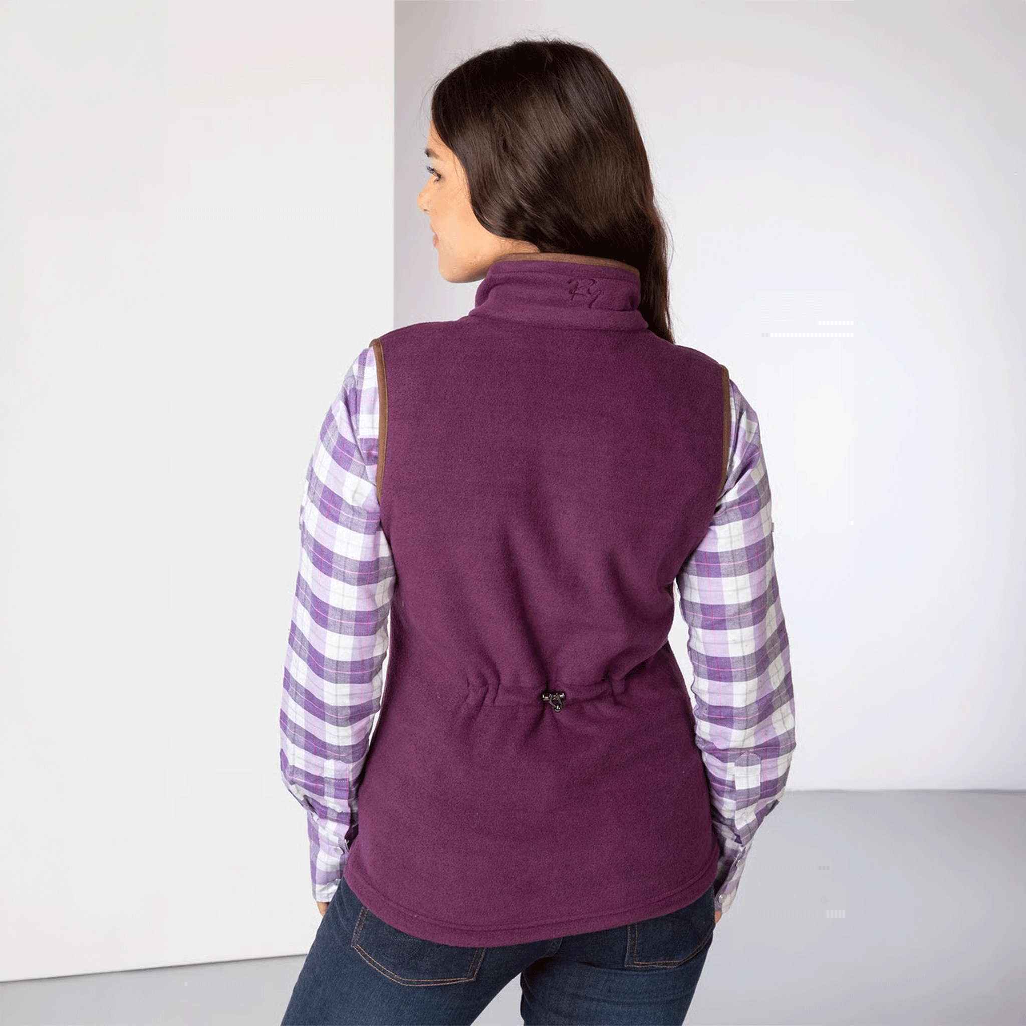 Rydale Huggate Ladies Premium Fleece Waistcoat Berry