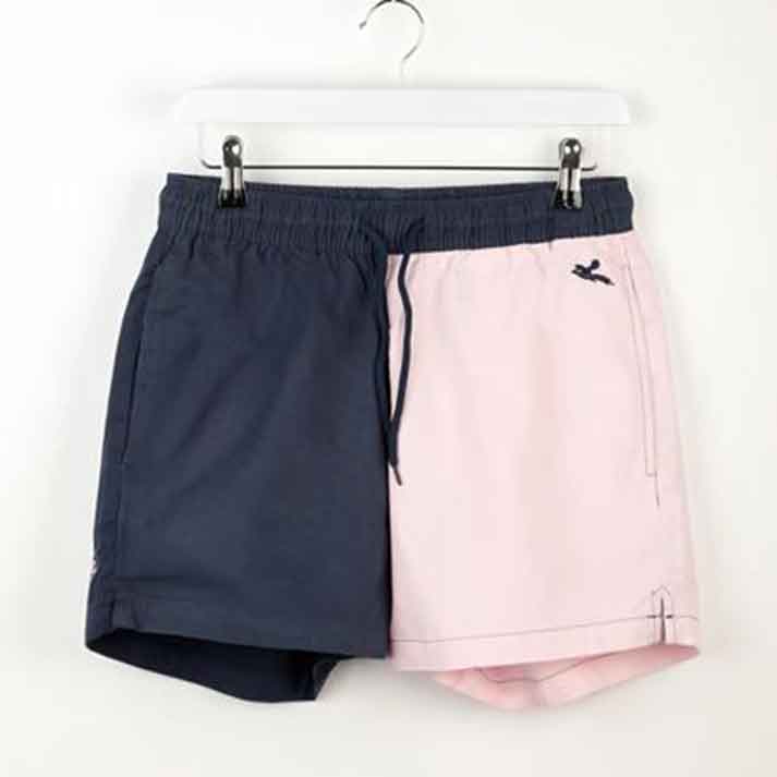 Rydale Kirby Ladies Quartered Cotton Rugby Shorts Navy-Sorbet