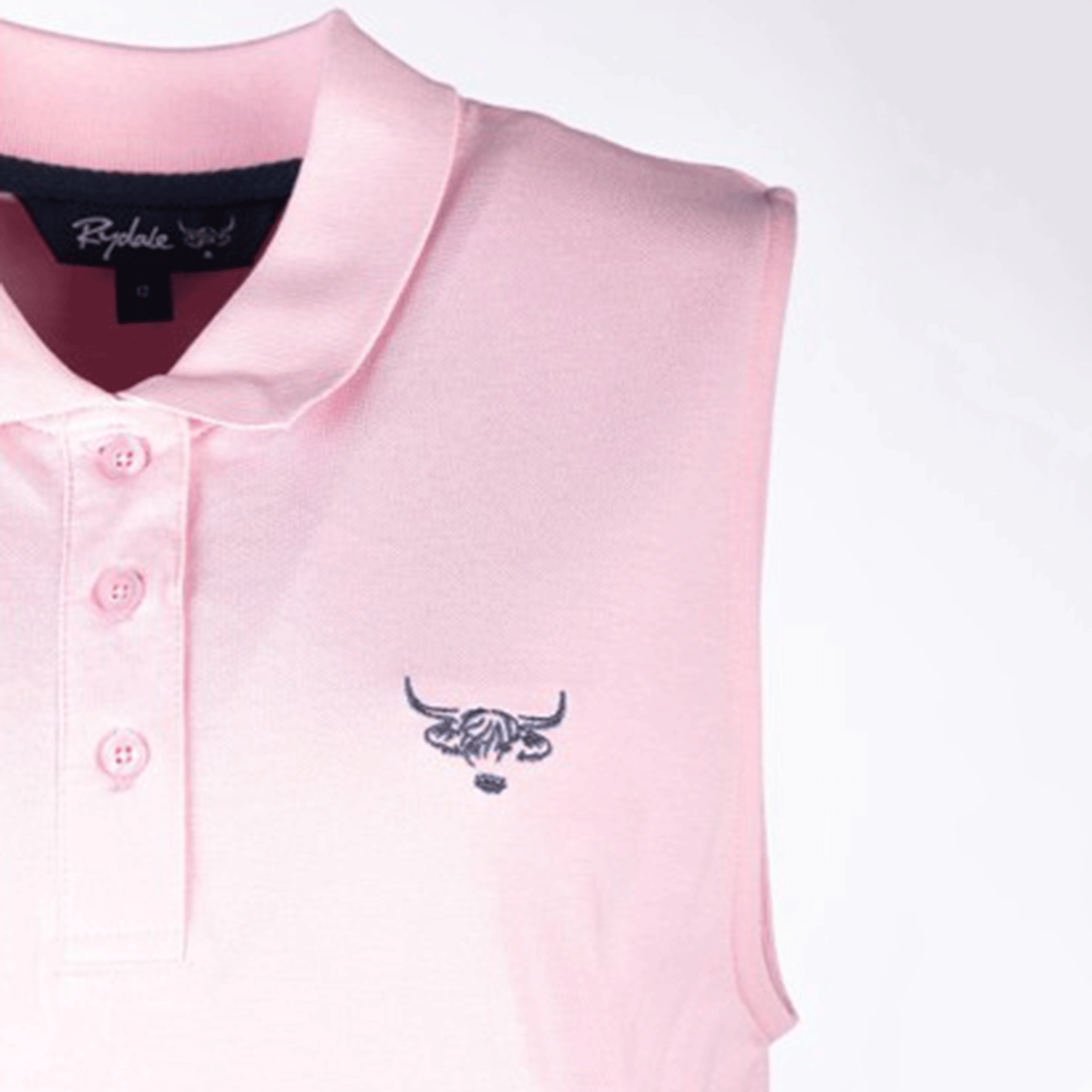 Rydale Ladies Sleeveless Polo Shirt Pink