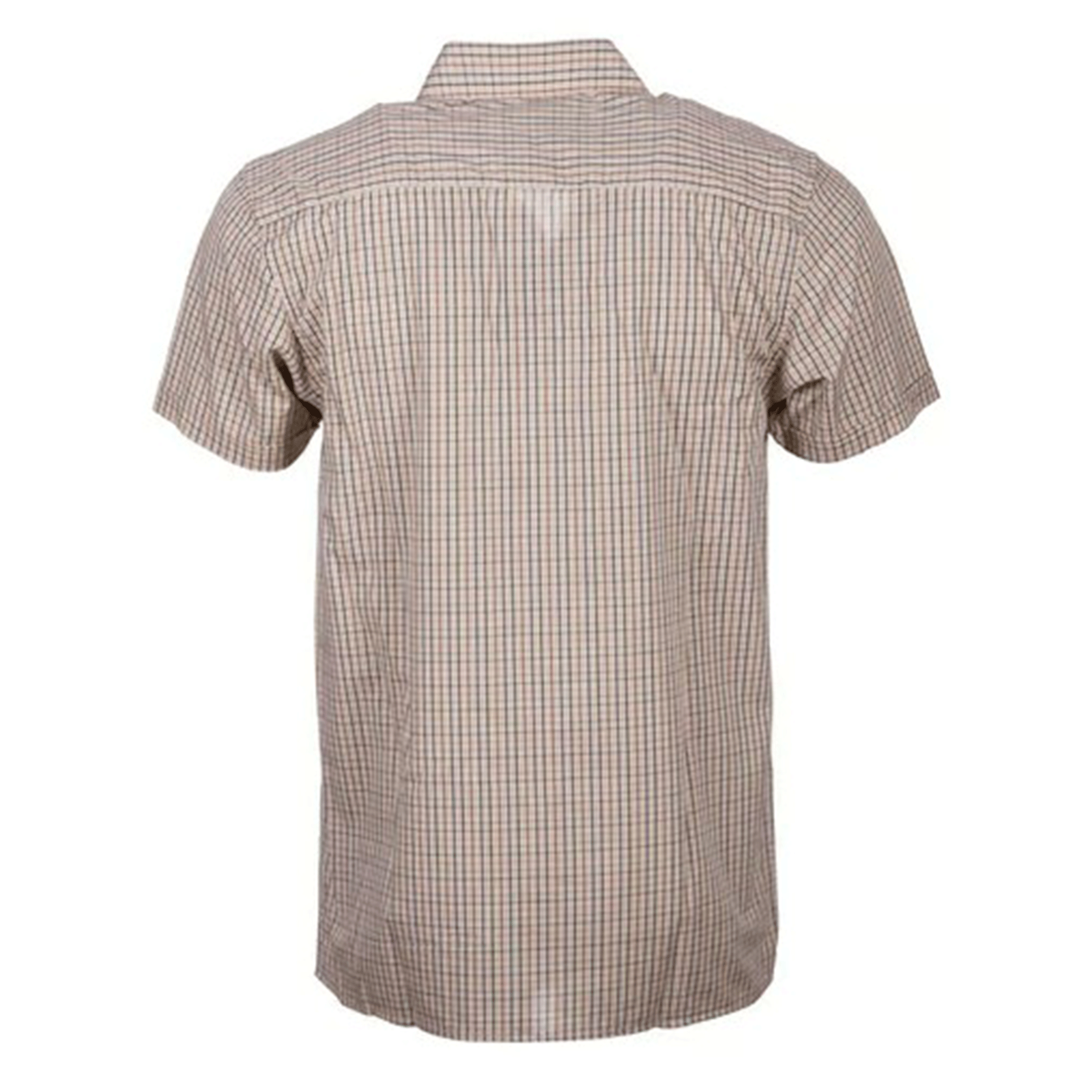 Rydale Men's Short Sleeved Check Shirt Poacher Beige