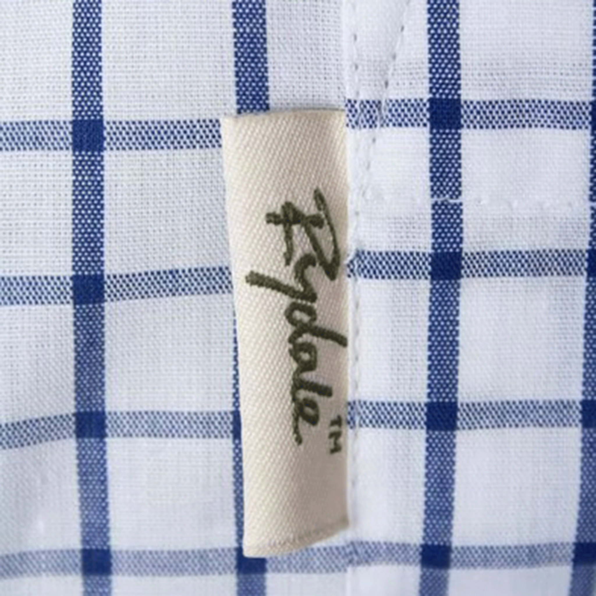 Rydale Men's Short Sleeved Check Shirt Richmond Navy-White