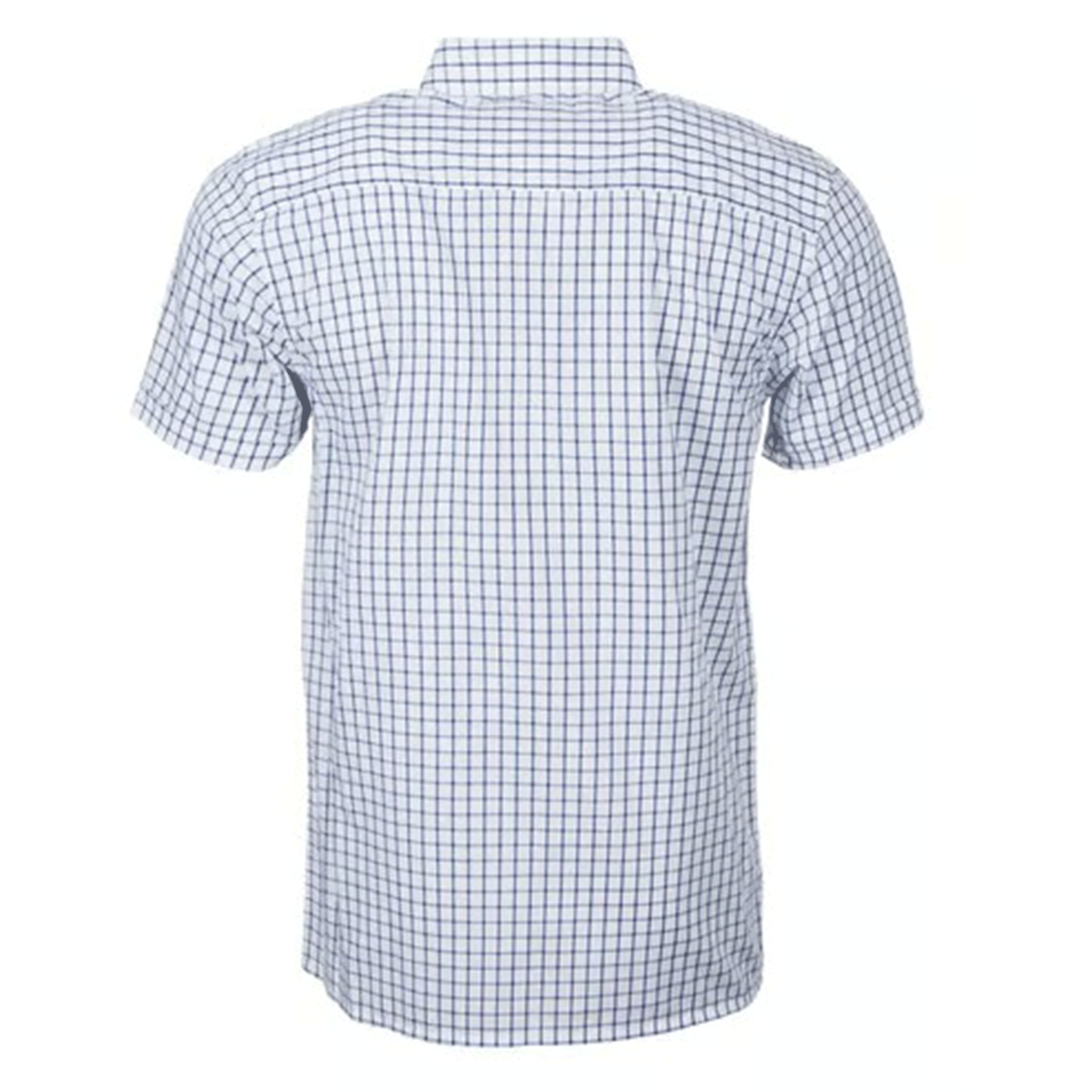 Rydale Men's Short Sleeved Check Shirt Richmond Navy-White