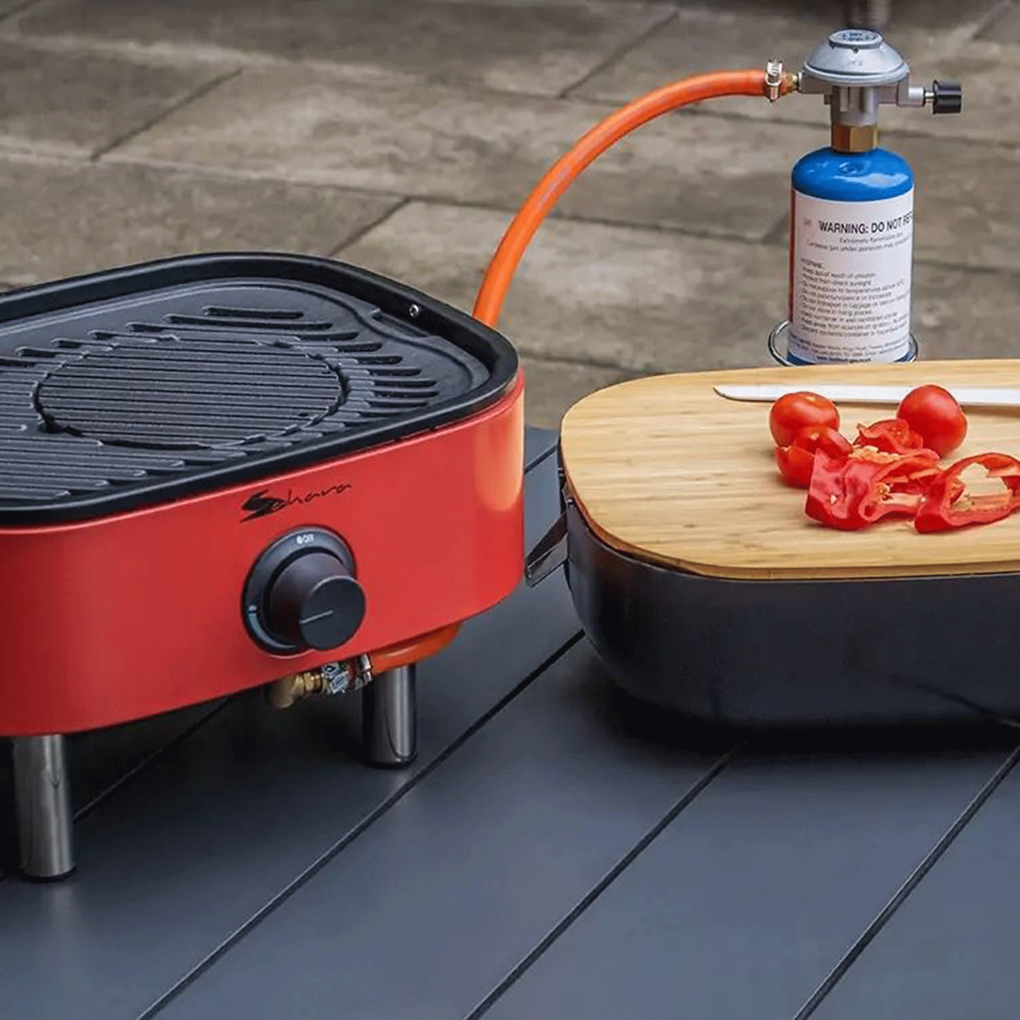 Sahara Mini Portable Gas BBQ Red