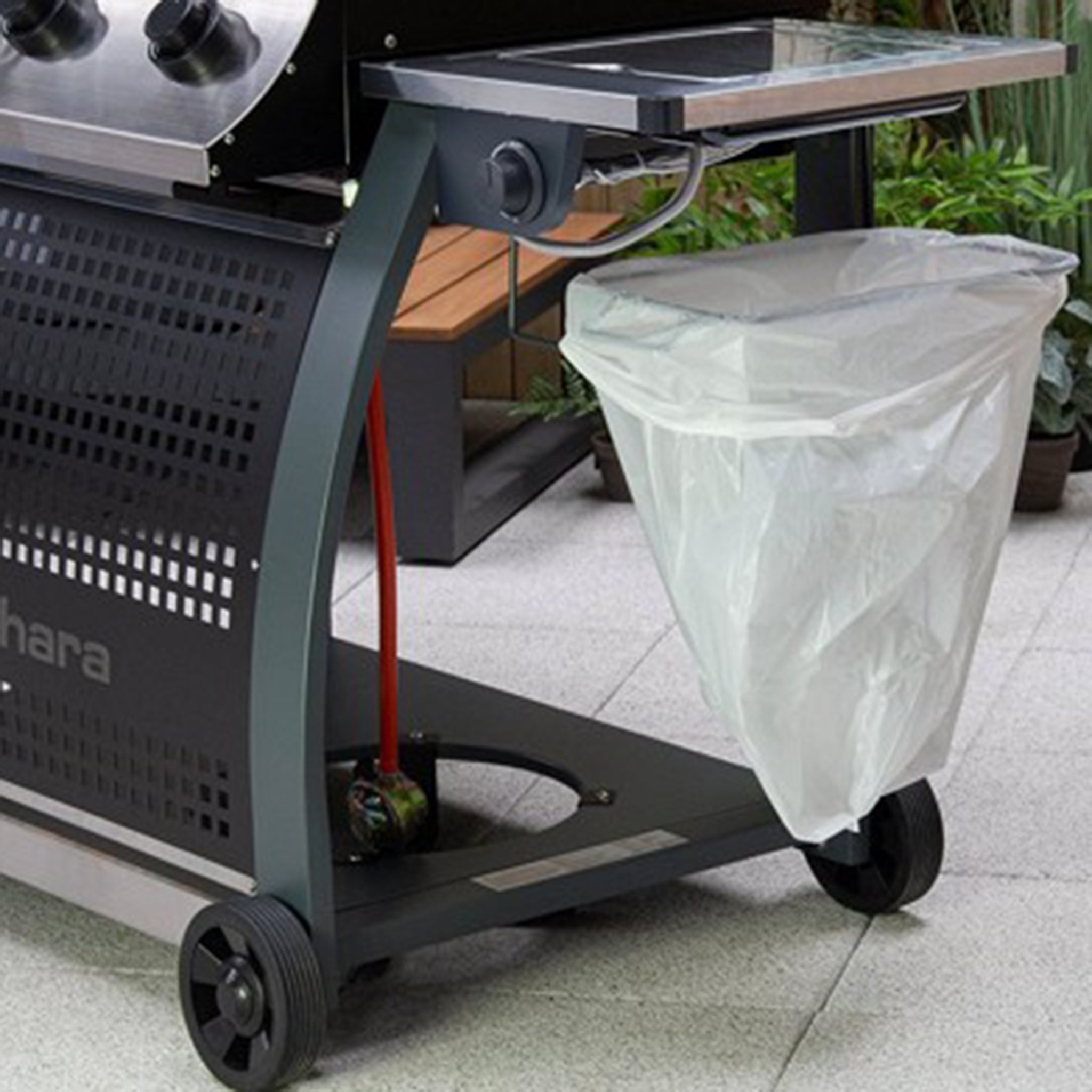 Sahara S375 3+1 Burner Gas BBQ Stainless Steel-Smoky Teal