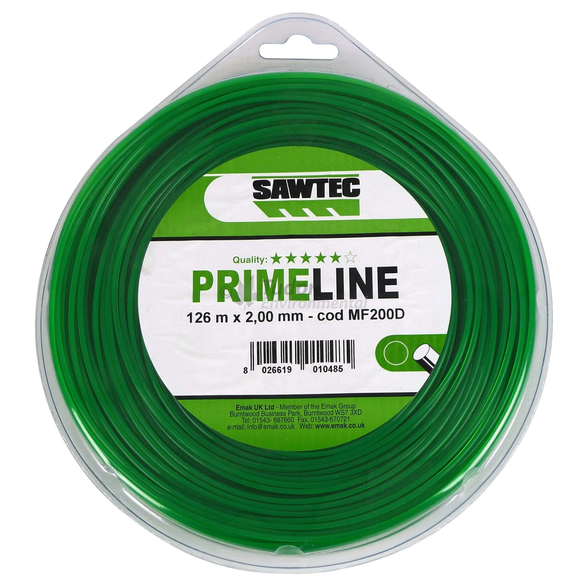 Sawtec Primeline Round Nylon Strimmer-Brushcutter Line
