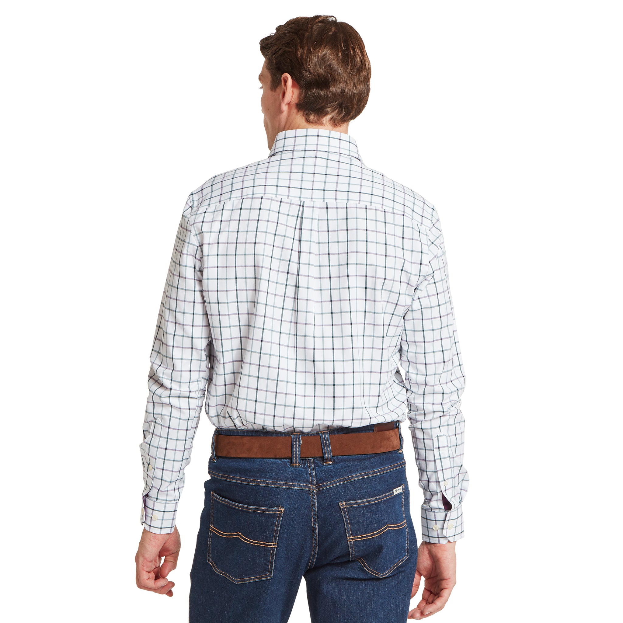 Schöffel Baconsthorpe Tailored Shirt Deep Purple Check