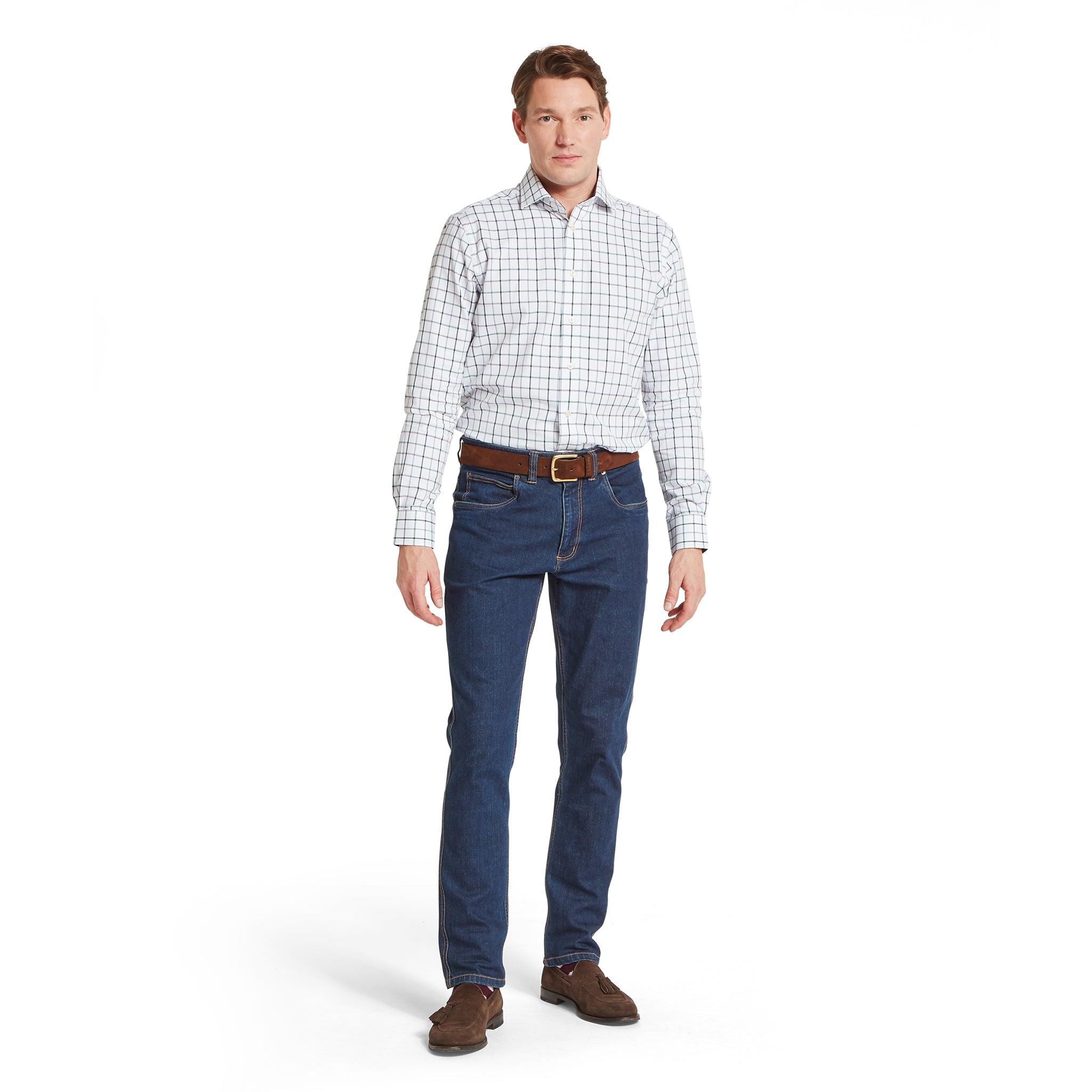 Schöffel Baconsthorpe Tailored Shirt Deep Purple Check