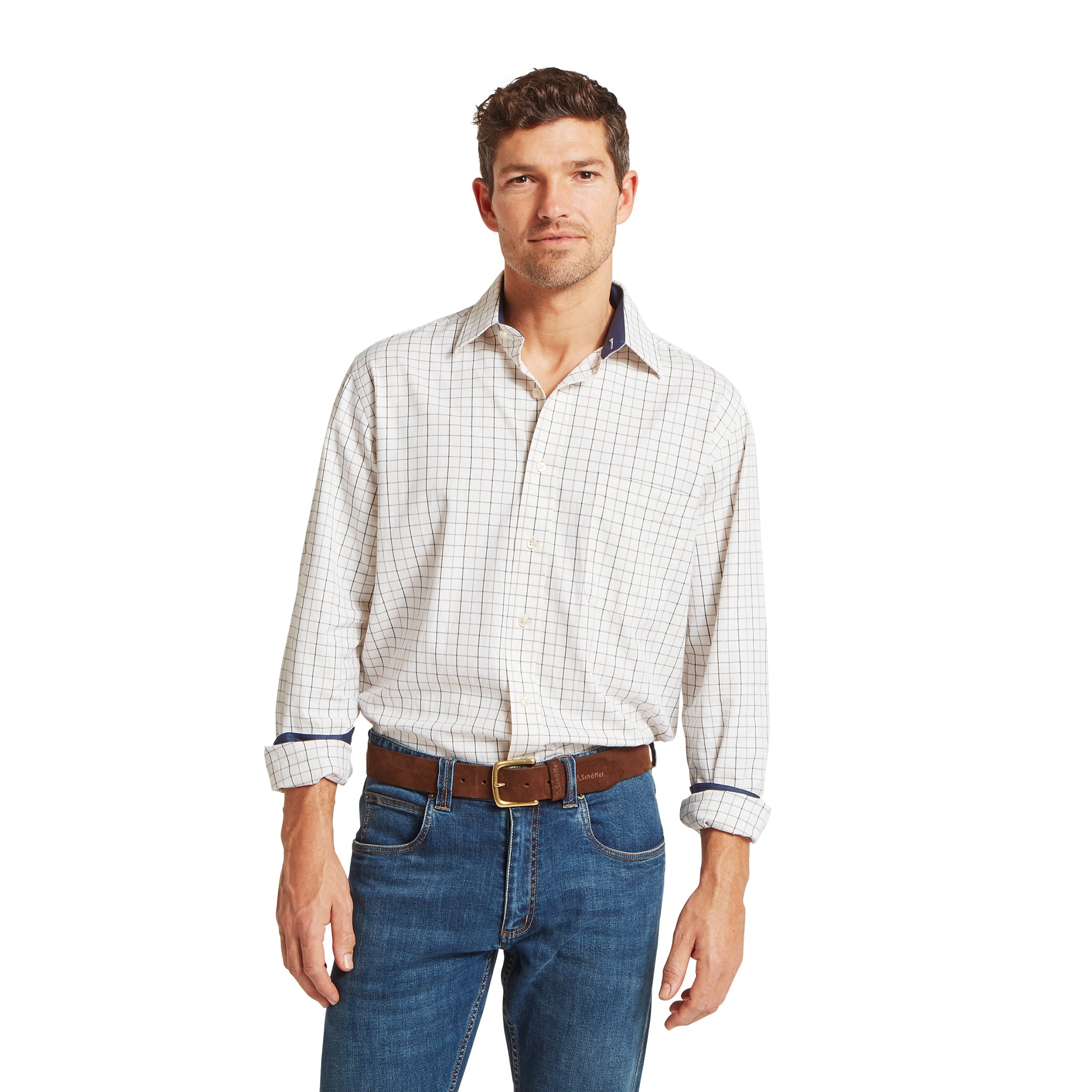 Schöffel Burnham Tattersall Classic Shirt Blueberry