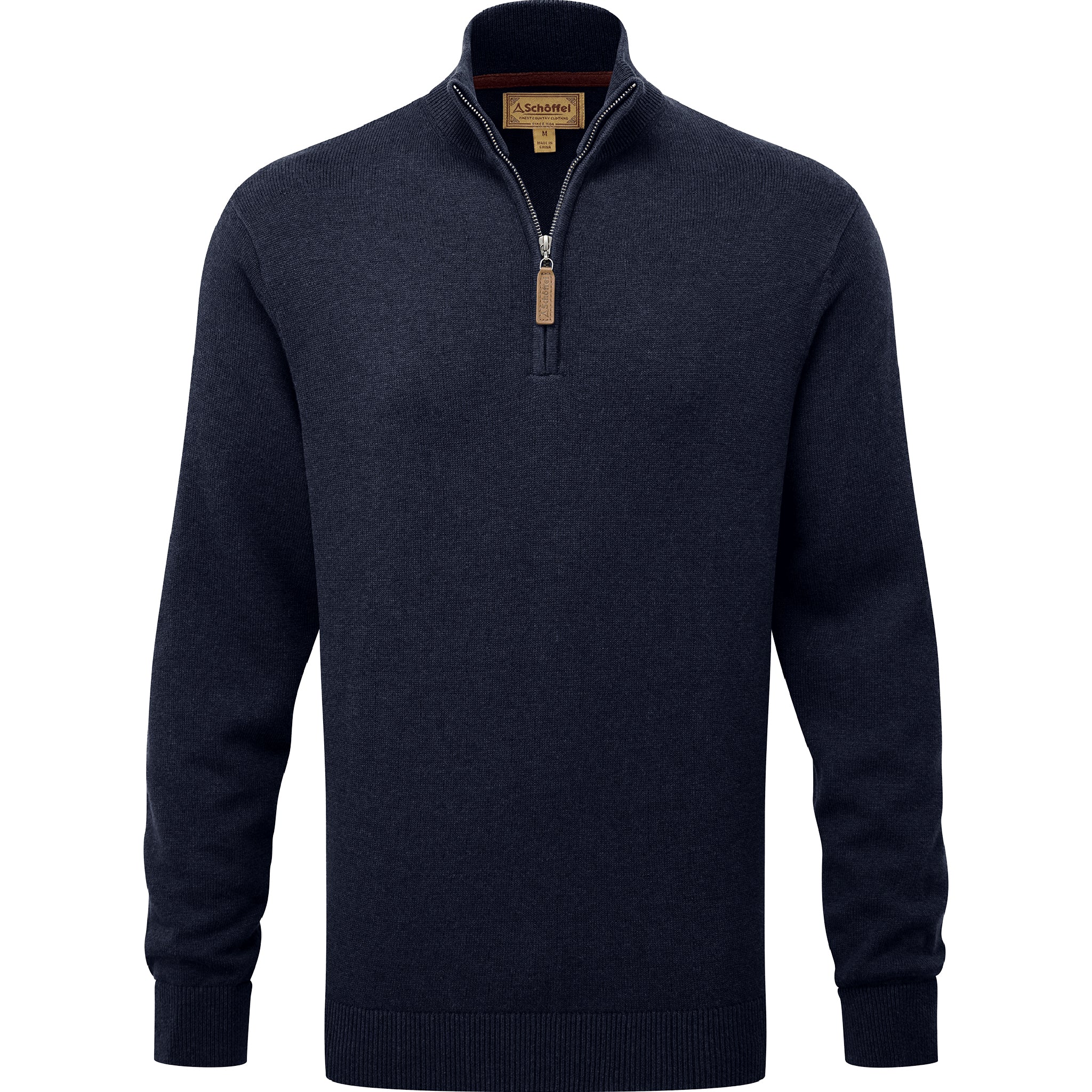 Schöffel Calton Cotton Cashmere 1/4 Zip Jumper Navy - Don't Publish yet