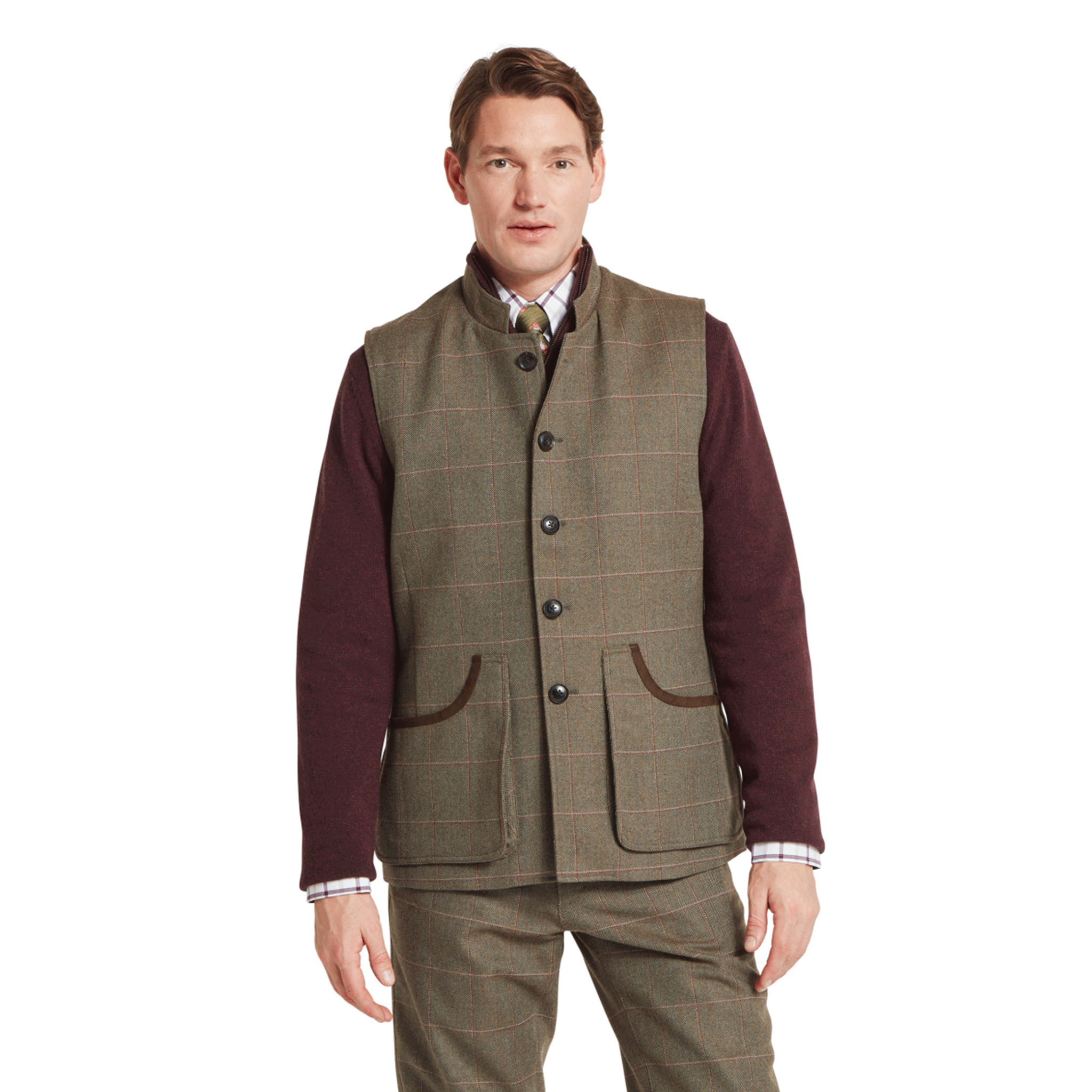 Schöffel Country Men’s Holcot Lambswool Tweed Waistcoat – Lochlane Tweed
