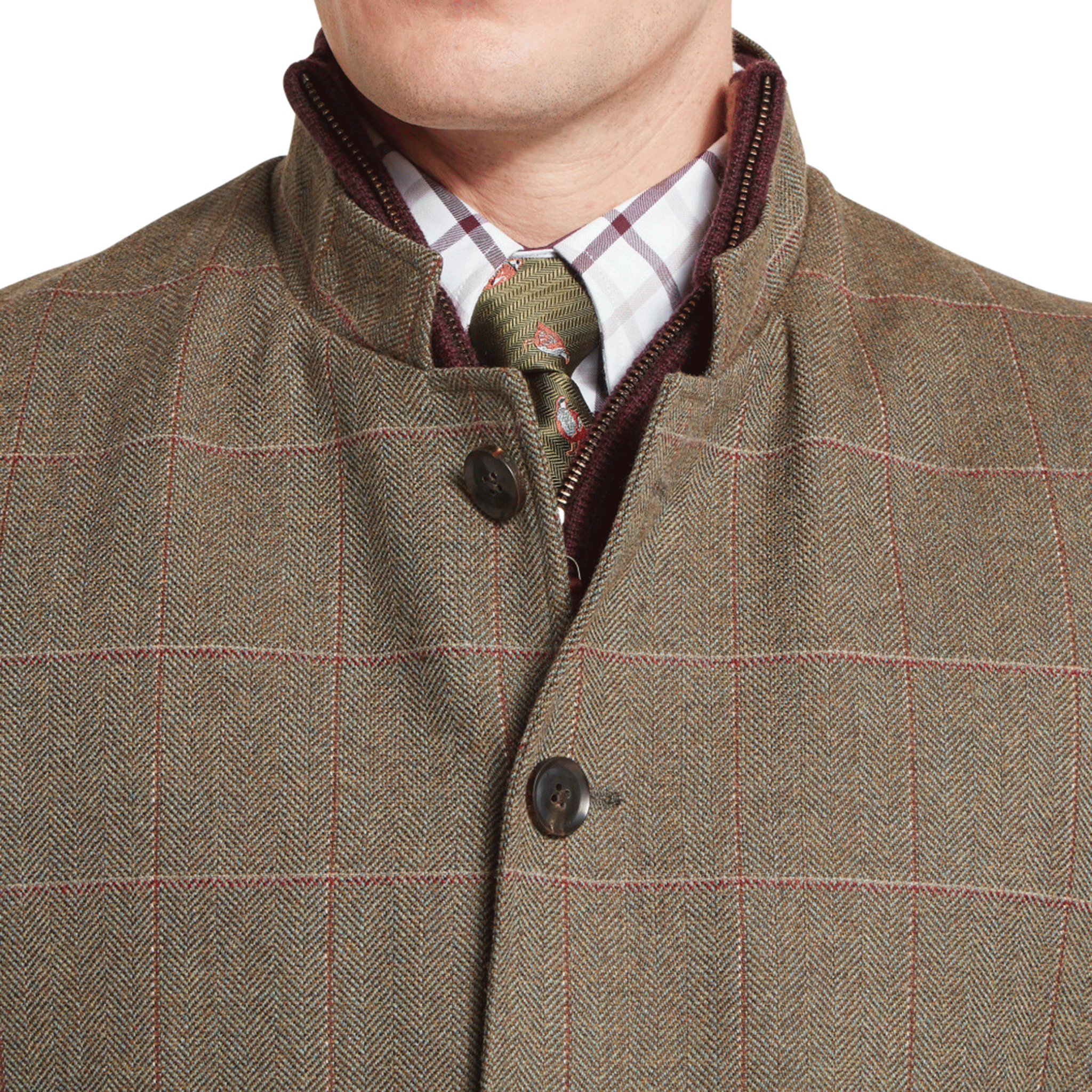 Schöffel Country Men’s Holcot Lambswool Tweed Waistcoat – Lochlane Tweed