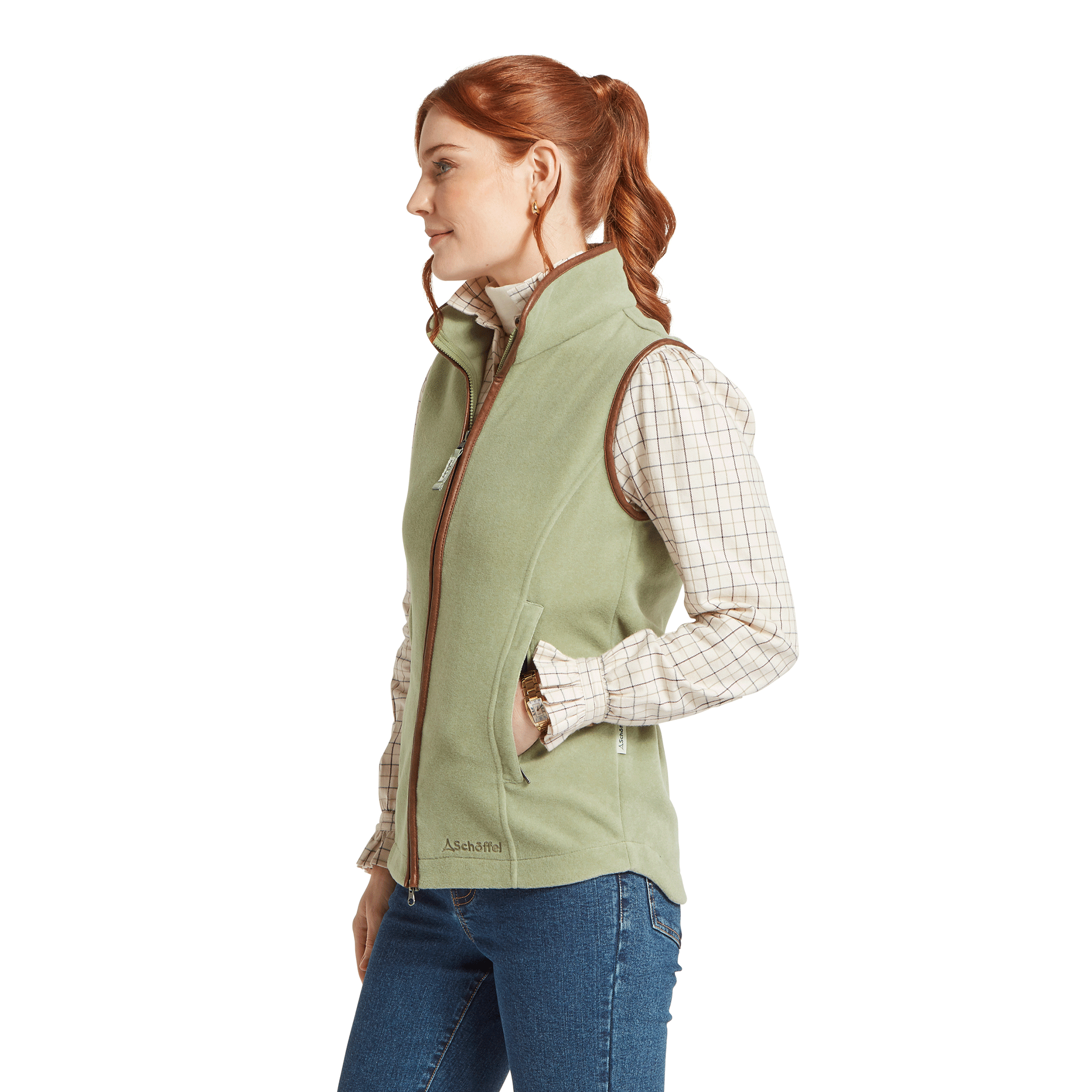 Schöffel Country Women's Lyndon II Fleece Gilet Sage Green