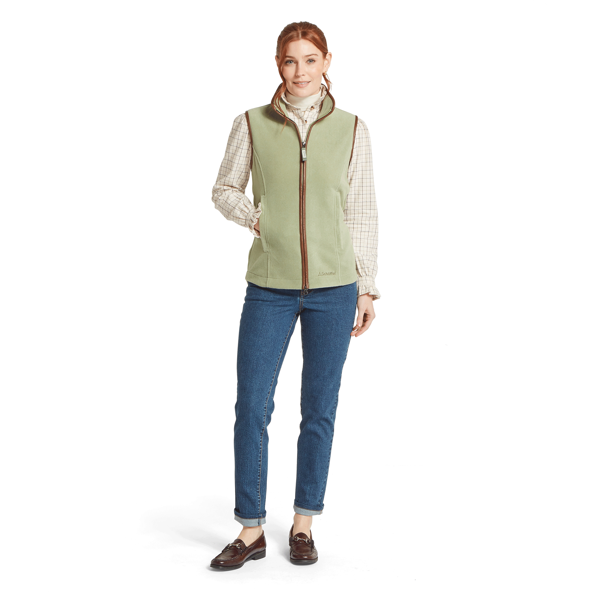 Schöffel Country Women's Lyndon II Fleece Gilet Sage Green