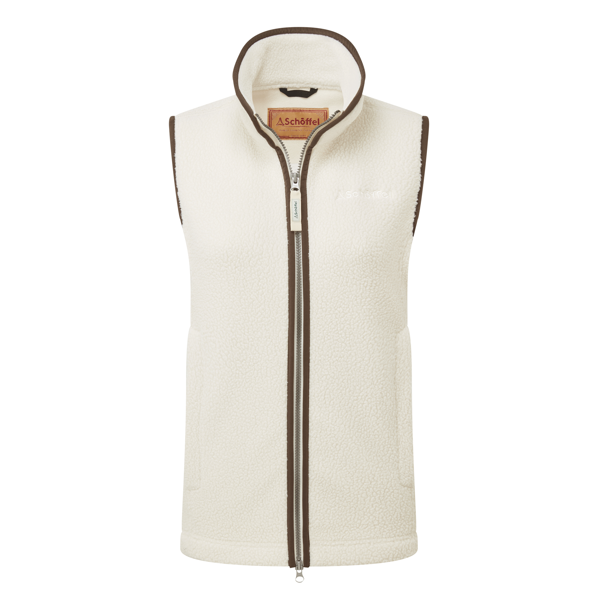 Schöffel Country Women's Lyndon Retro Fleece Gilet Soft White