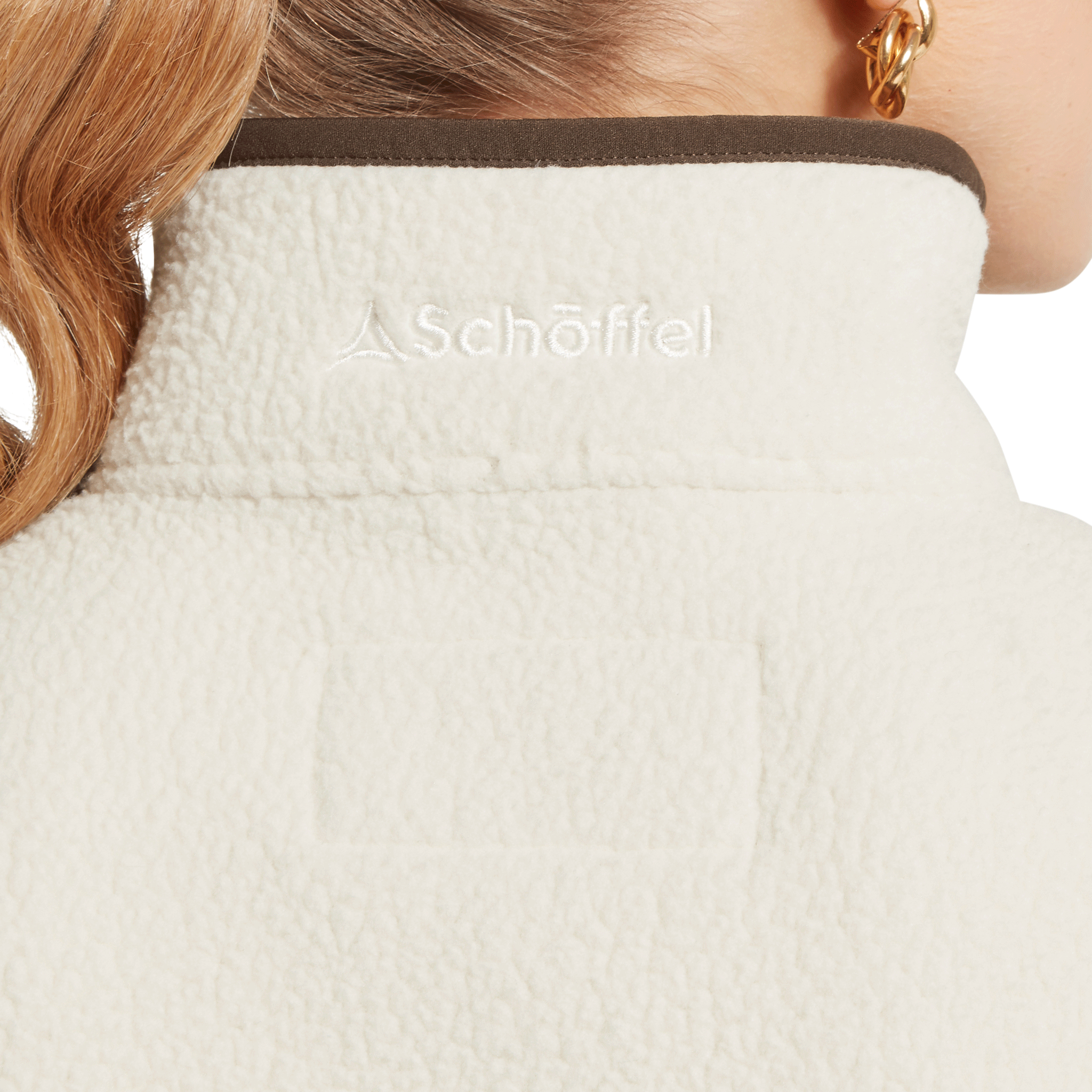 Schöffel Country Women's Lyndon Retro Fleece Gilet Soft White