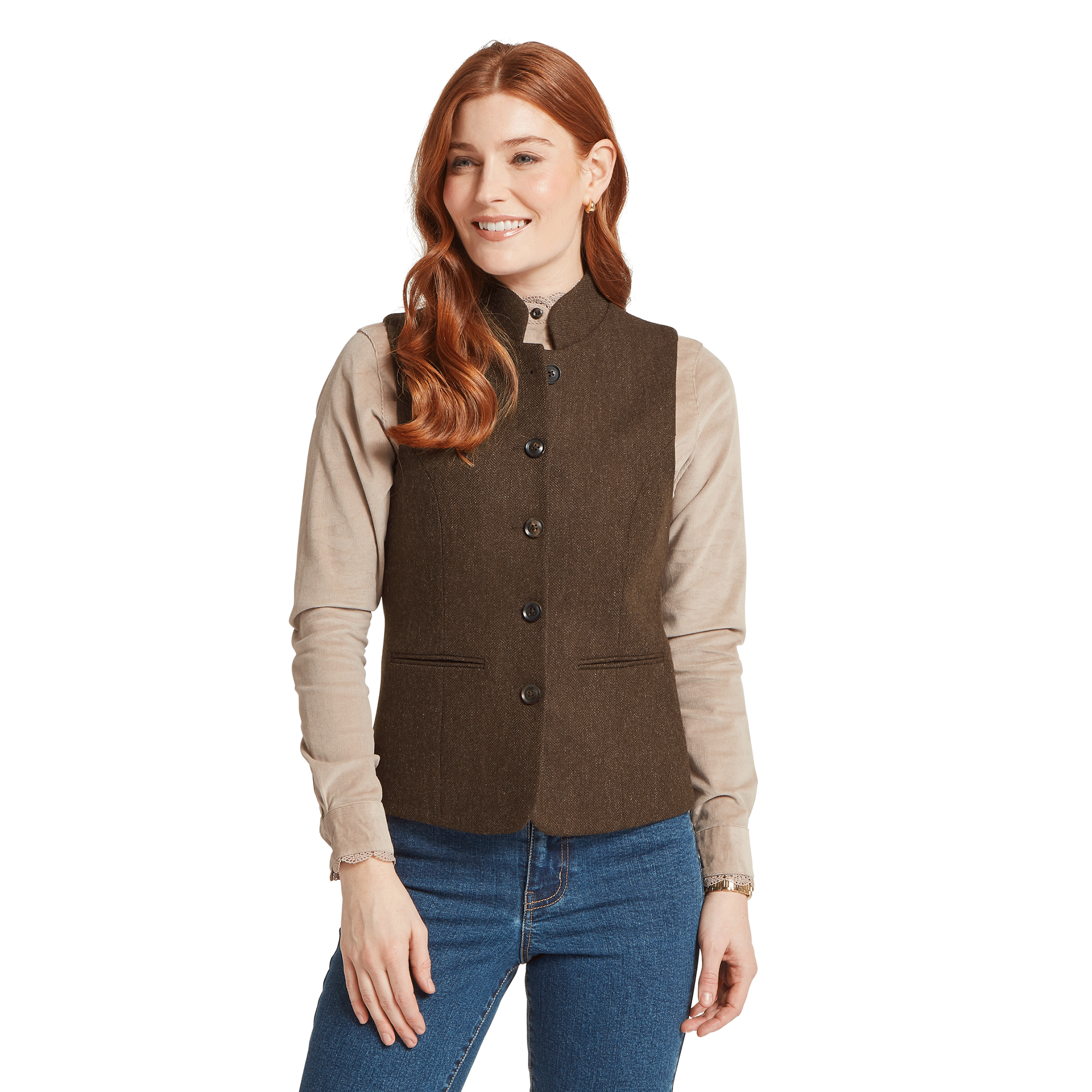 Schöffel Country Women's Millport Tweed Nehru Waistcoat