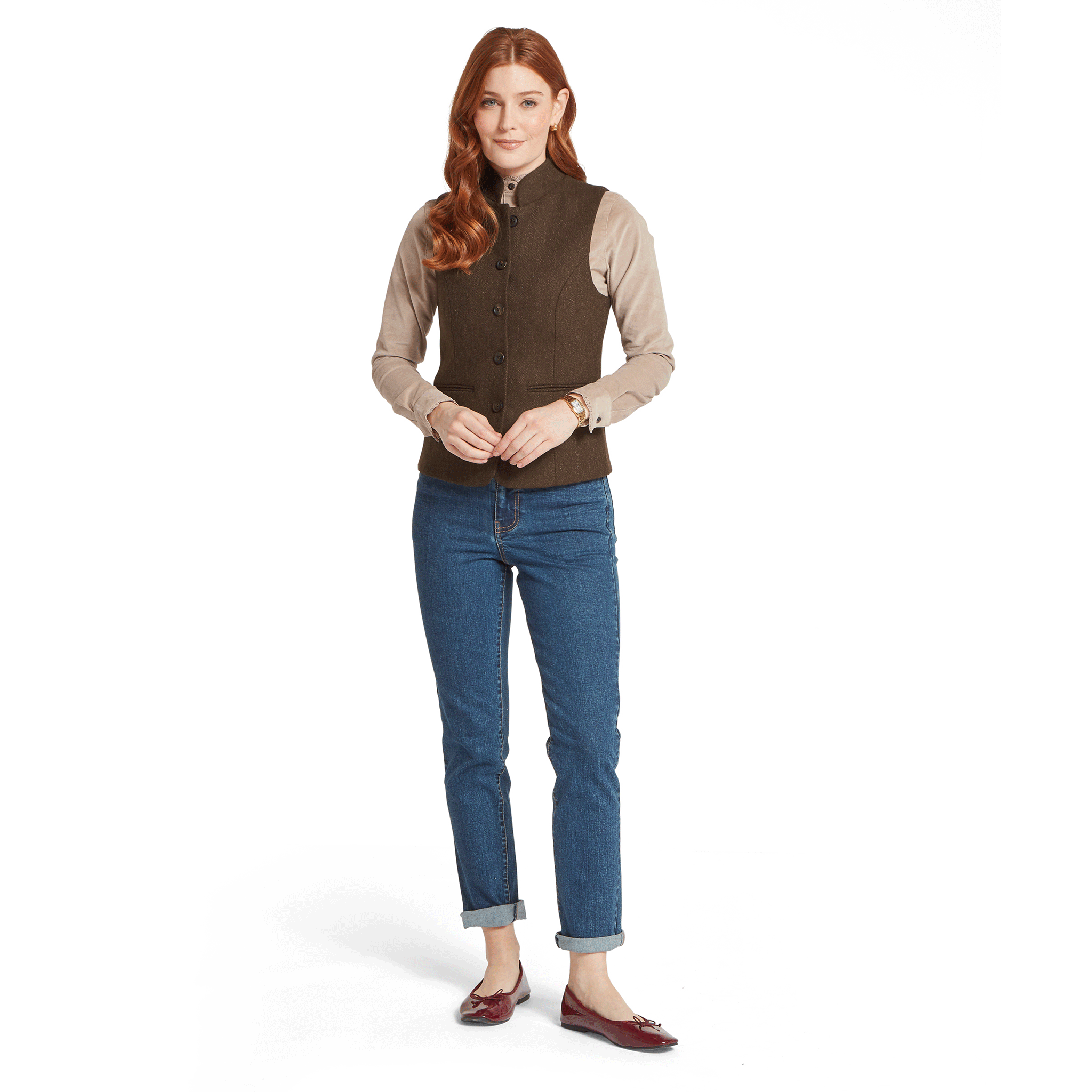 Schöffel Country Women's Millport Tweed Nehru Waistcoat