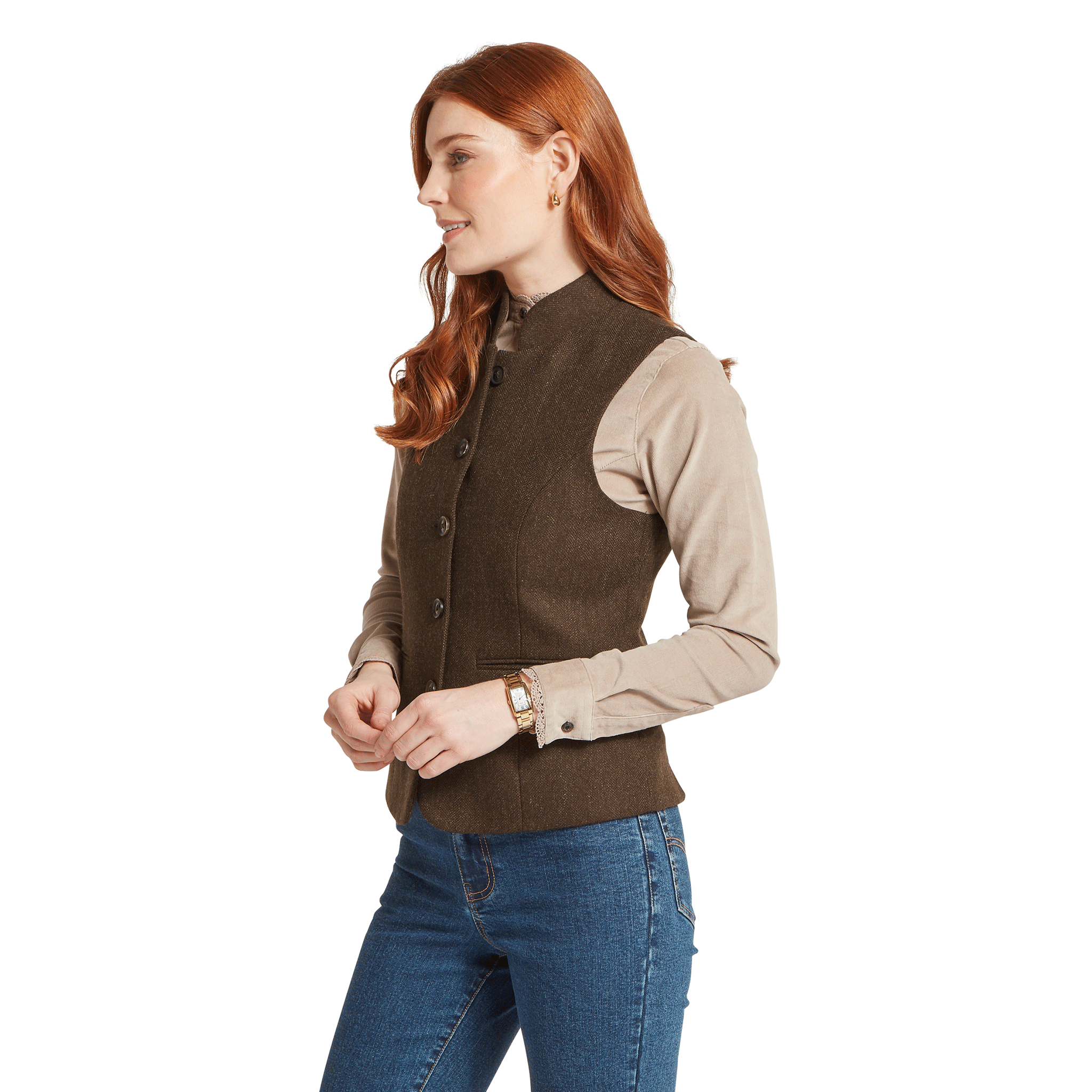 Schöffel Country Women's Millport Tweed Nehru Waistcoat