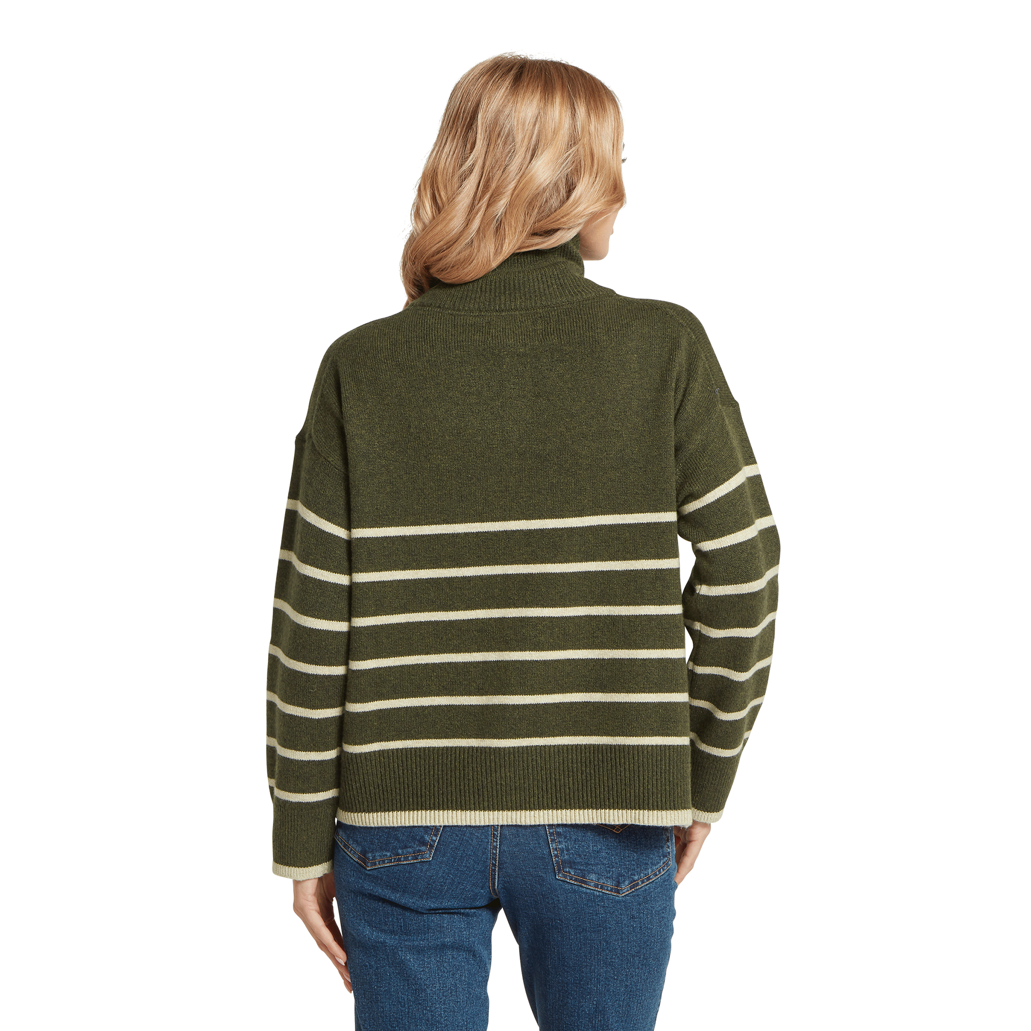 Schöffel Country Women's Sandsend 1/4 Zip Jumper Loden & Oatmeal