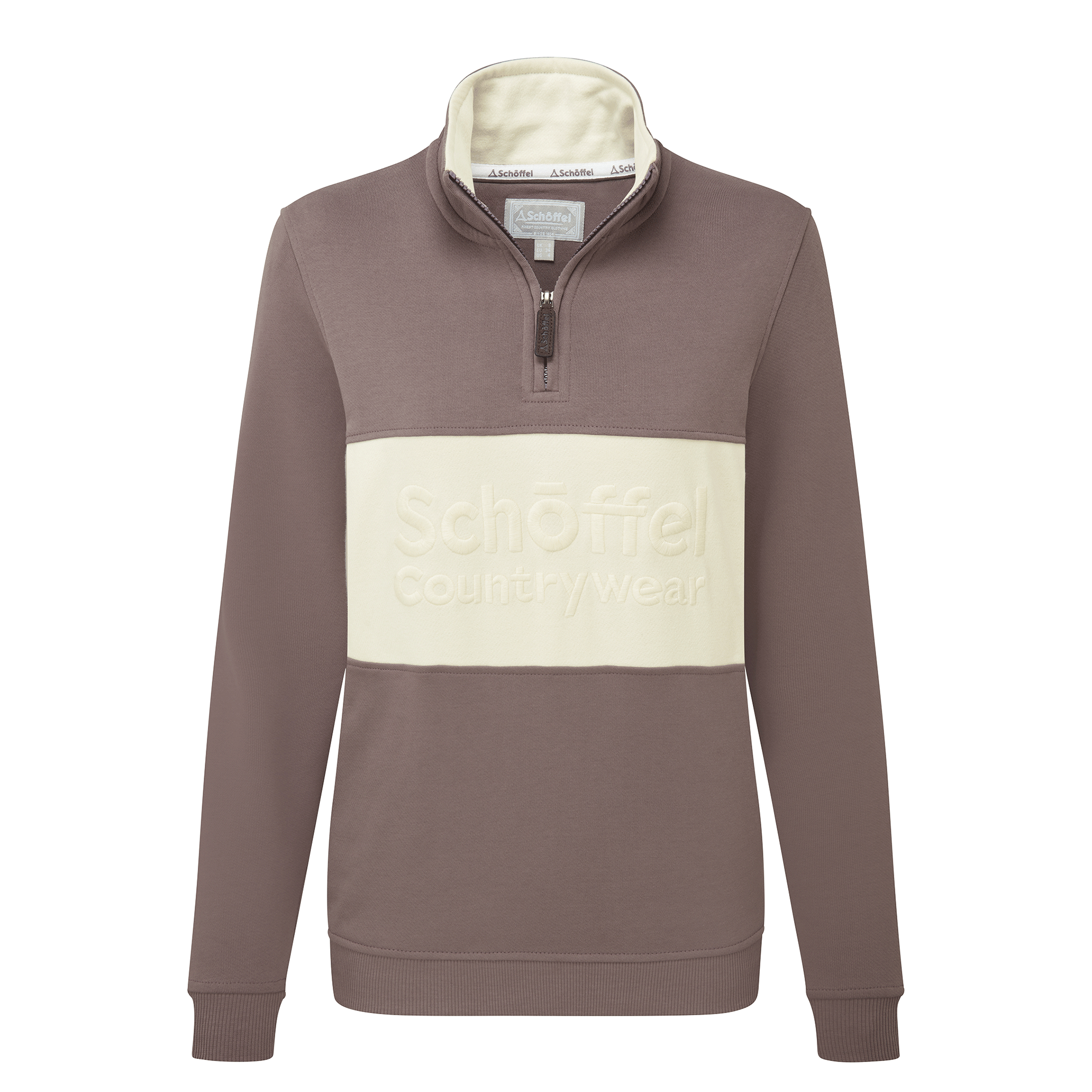 Schöffel Country Women's St Agnes 1/4 Zip Sweatshirt Truffle