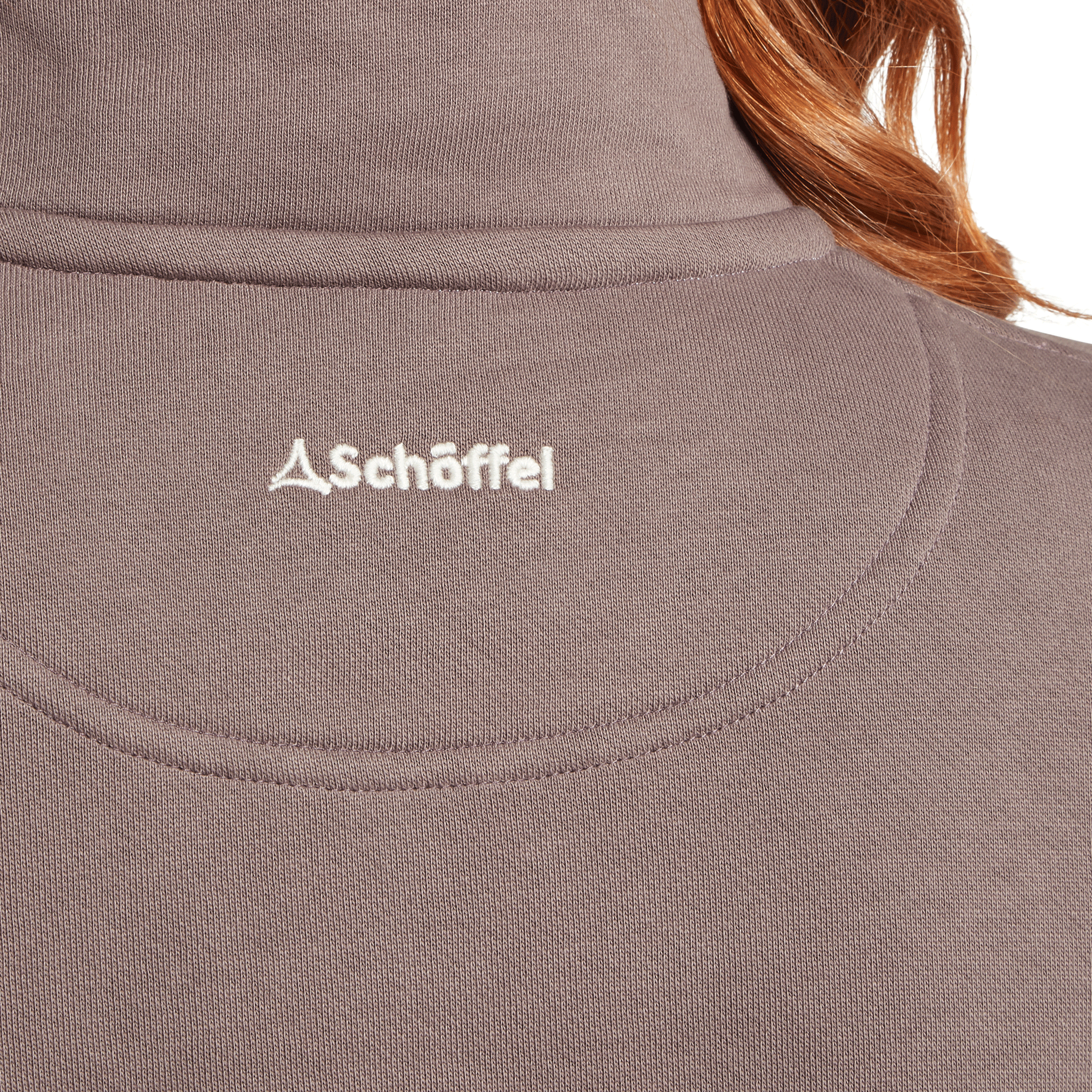Schöffel Country Women's St Agnes 1/4 Zip Sweatshirt Truffle
