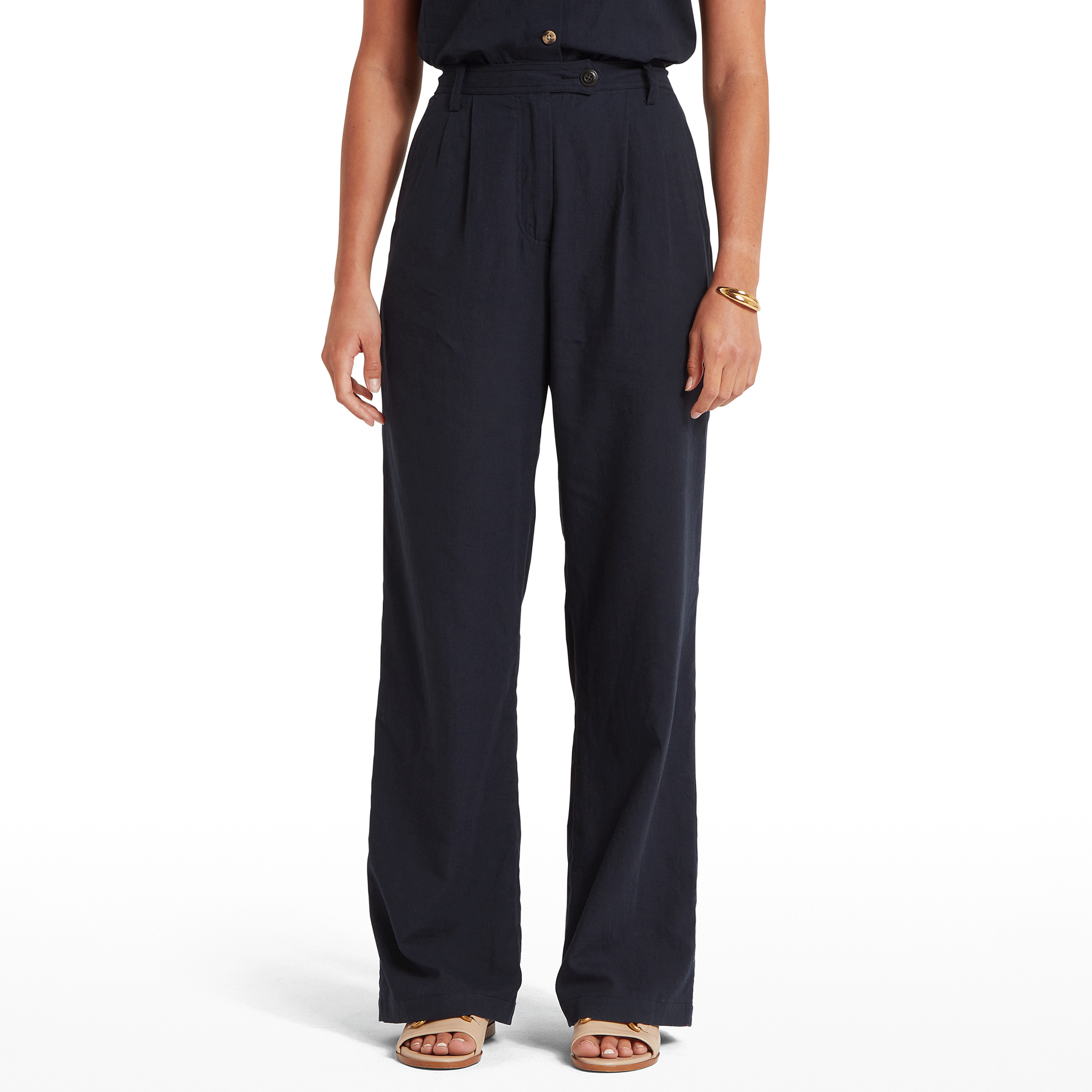 Schoffel Dahlia Linen Trouser Navy