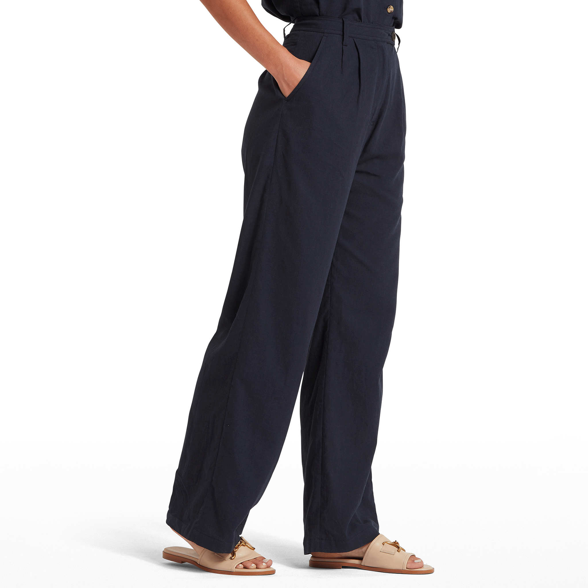 Schoffel Dahlia Linen Trouser Navy