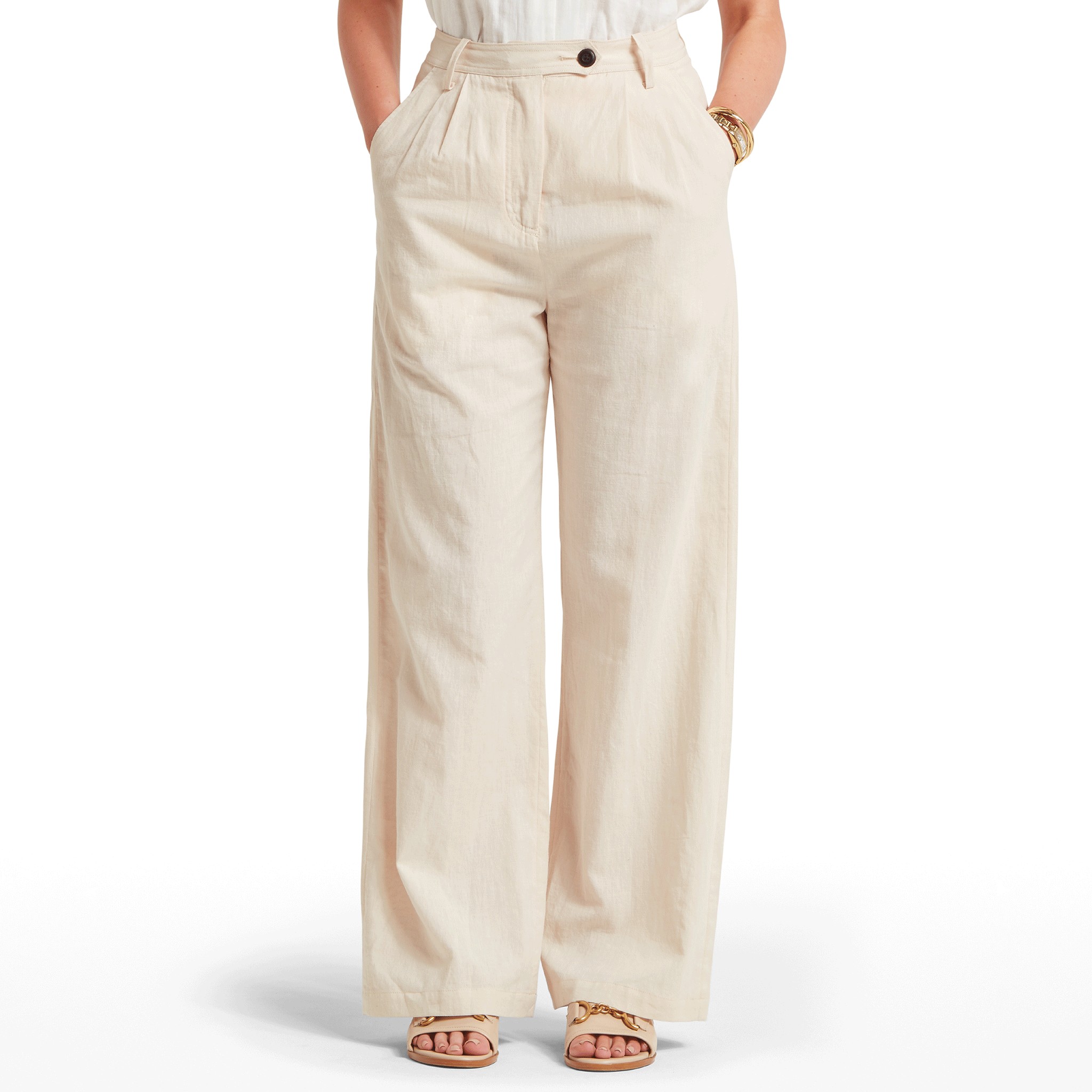 Schoffel Dahlia Linen Trouser Oat