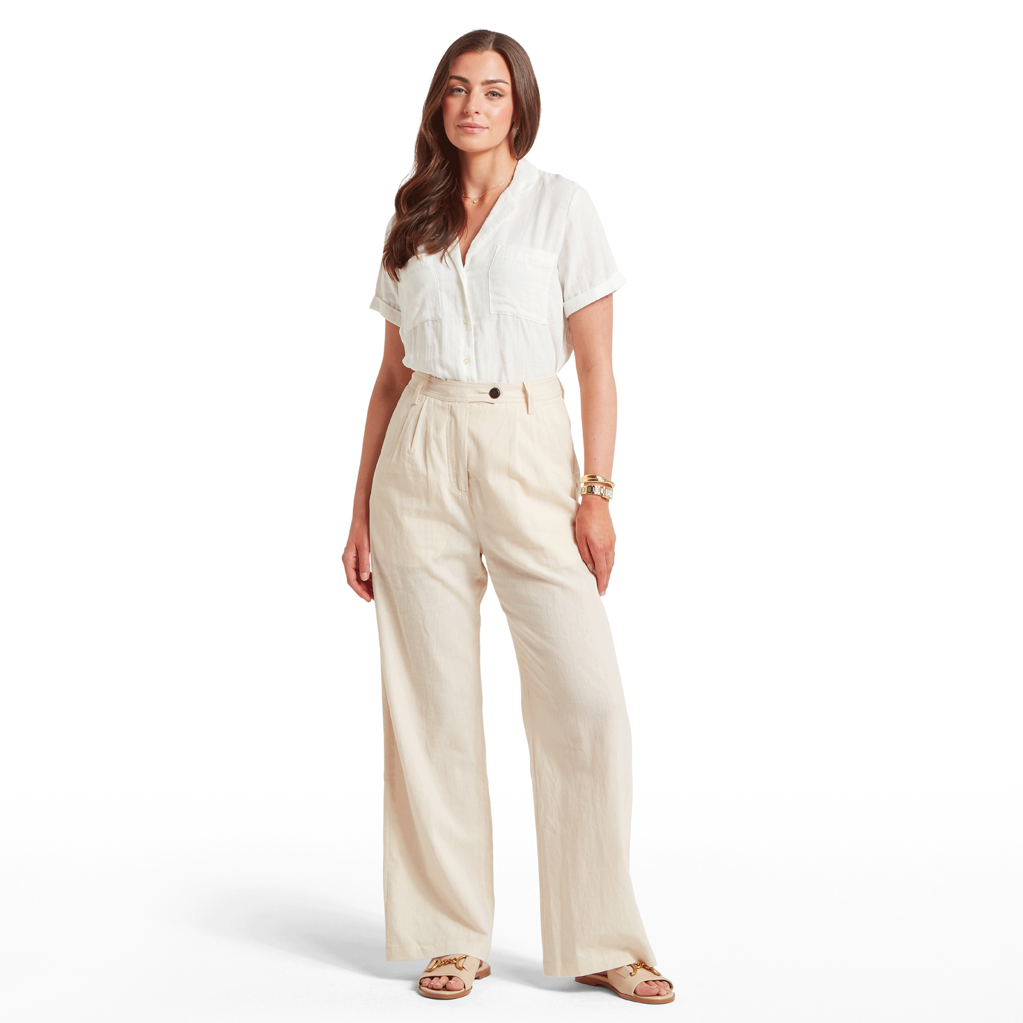 Schoffel Dahlia Linen Trouser Oat
