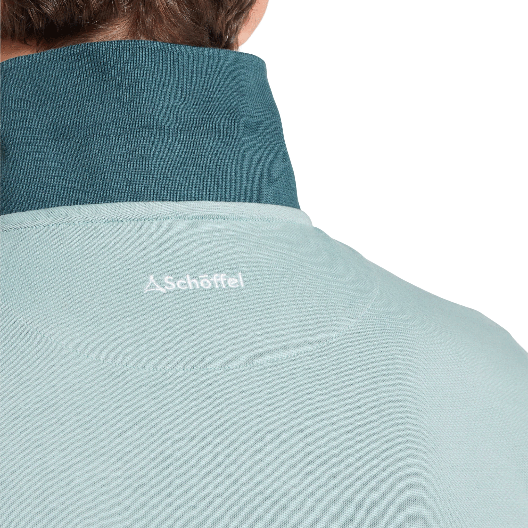 Schoffel Exmouth Heritage Quarter Zip in Powder Blue