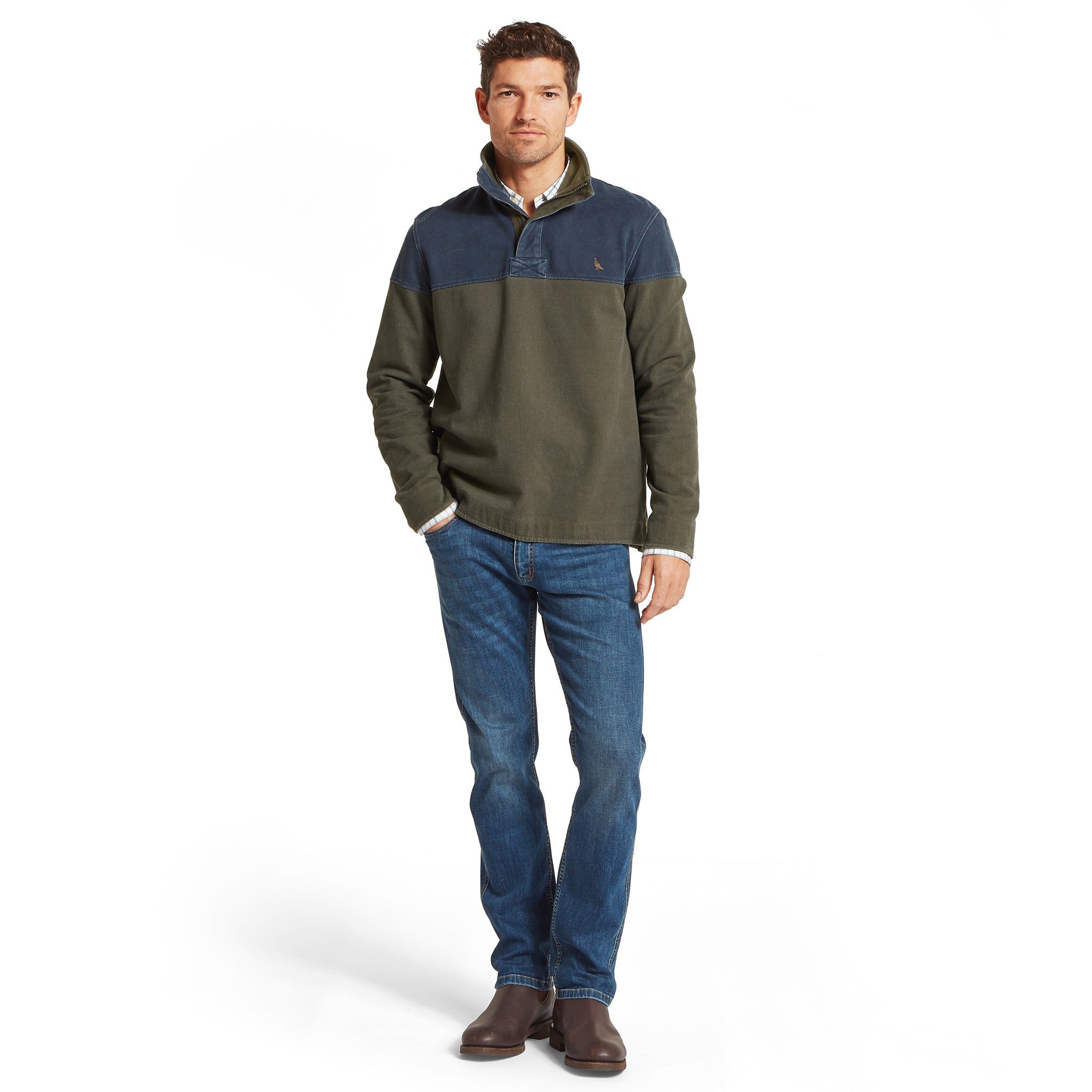 Schöffel Helford Heritage Sweatshirt Peat Green