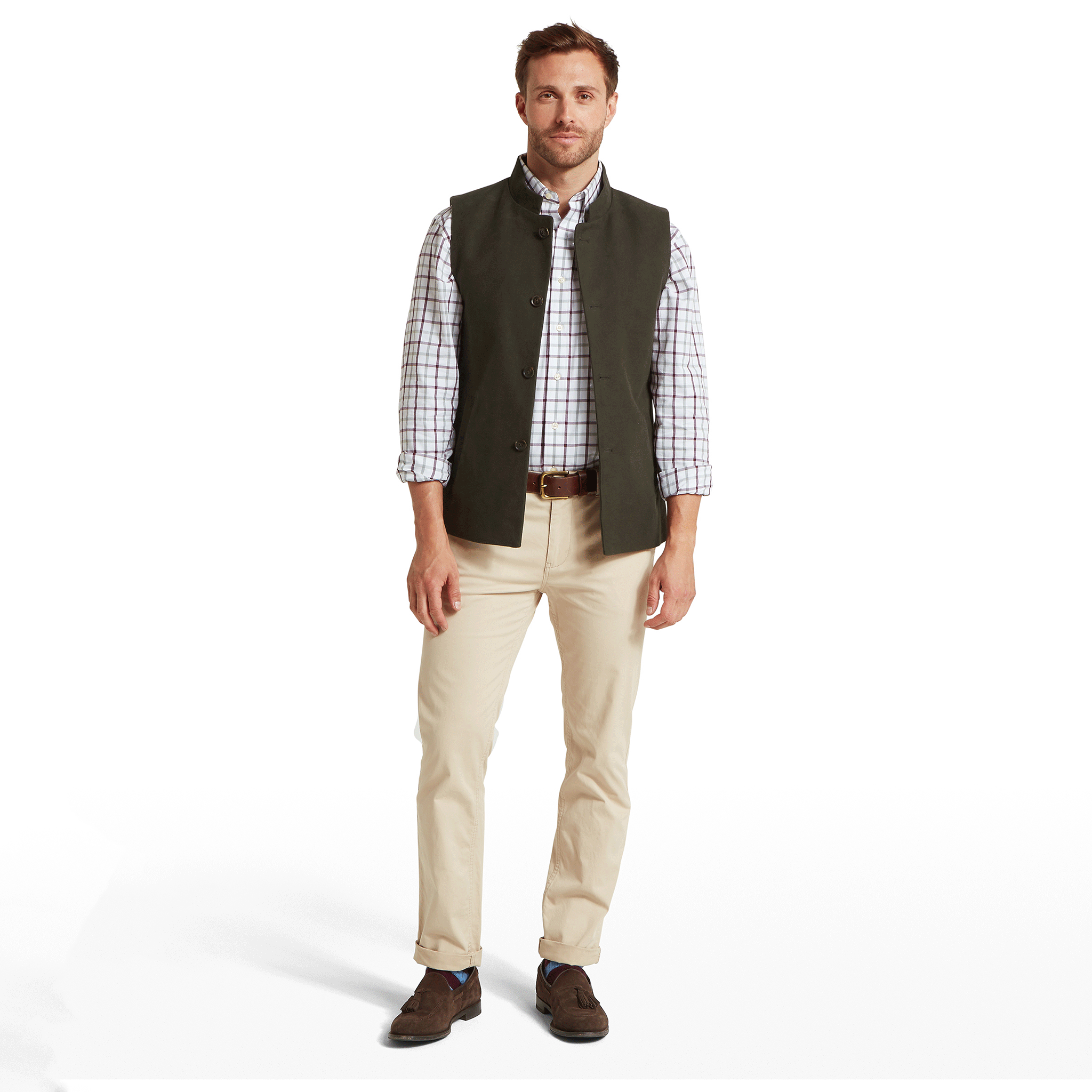 Schöffel Men's Barnsdale Nehru Waistcoat Forest