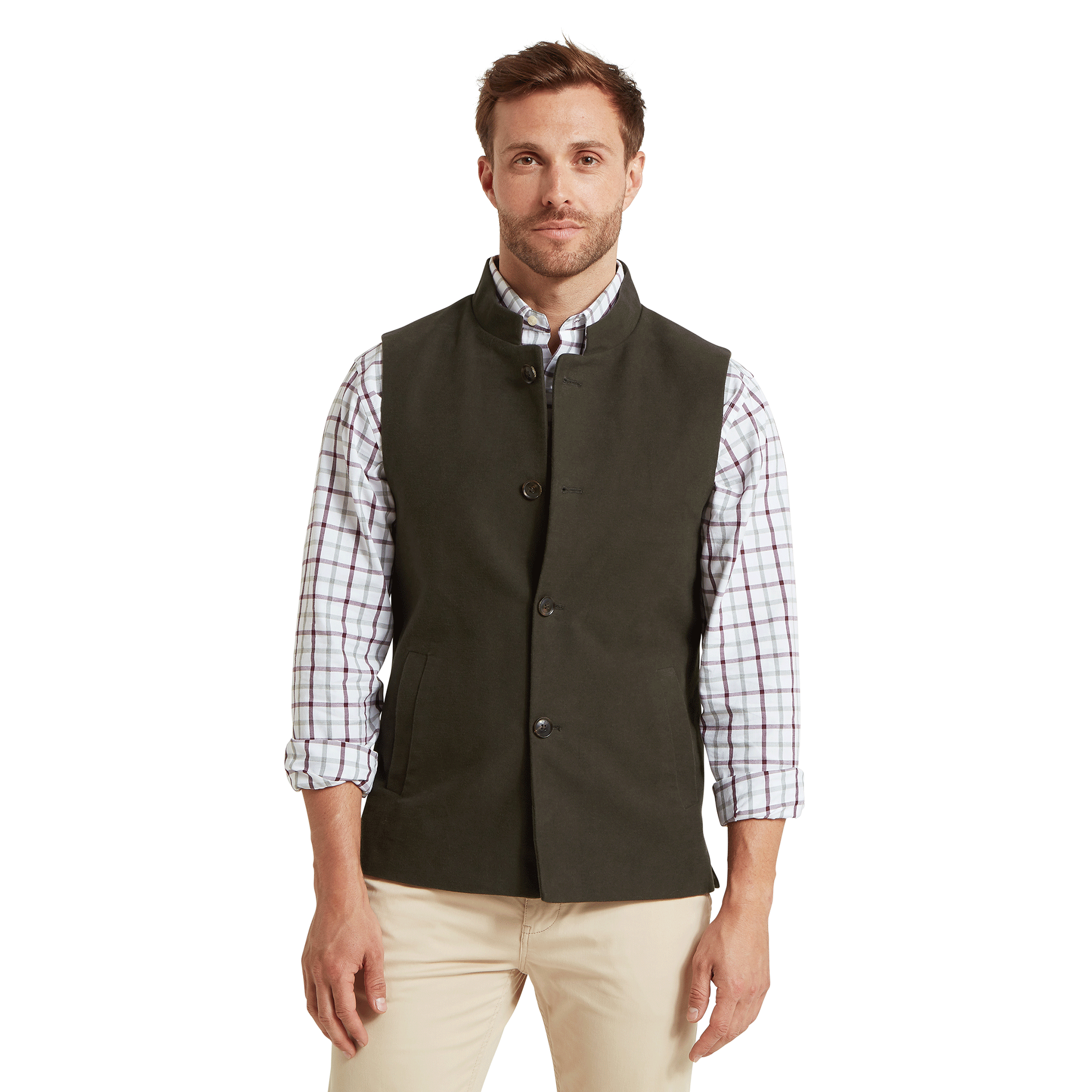 Schöffel Men's Barnsdale Nehru Waistcoat Forest