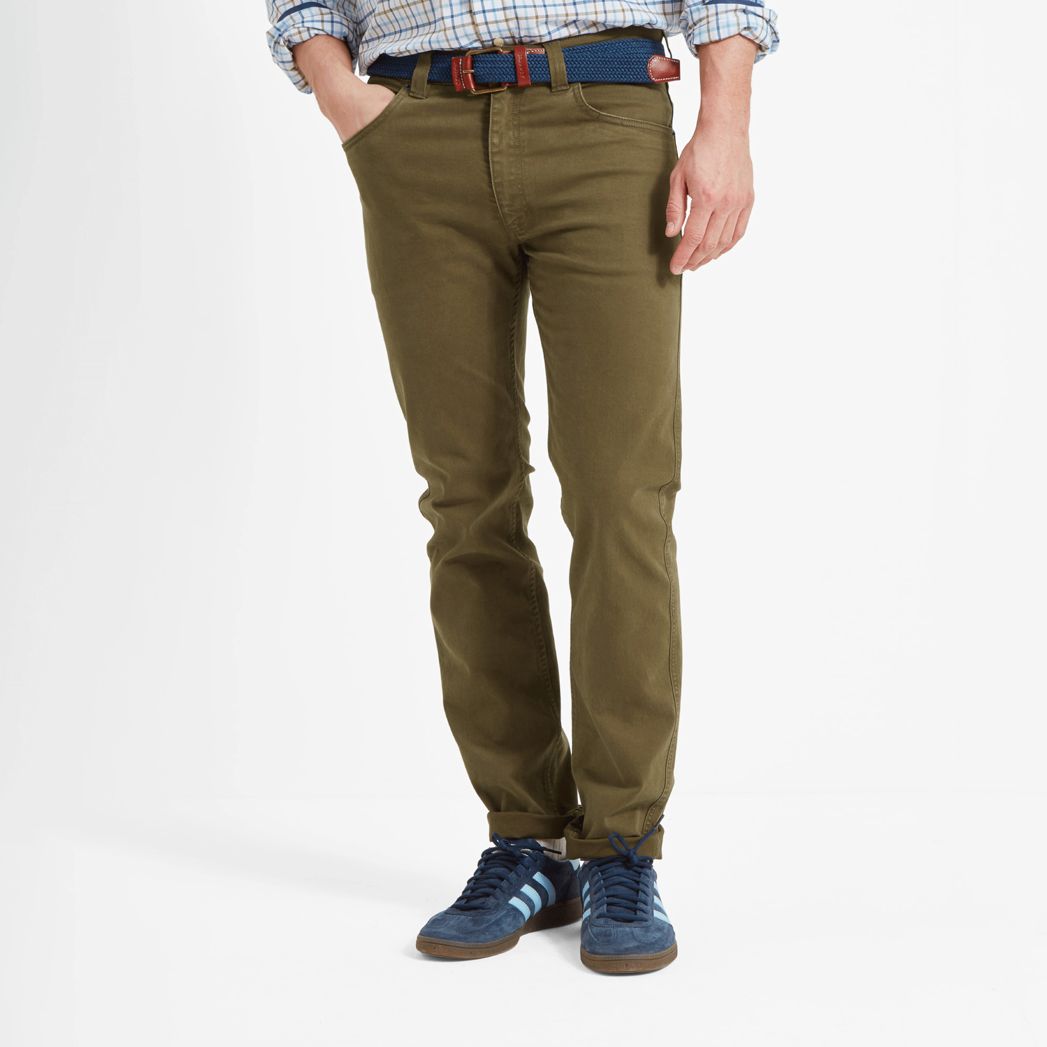Schöffel Men's Canterbury 5 Pocket Jeans Moss