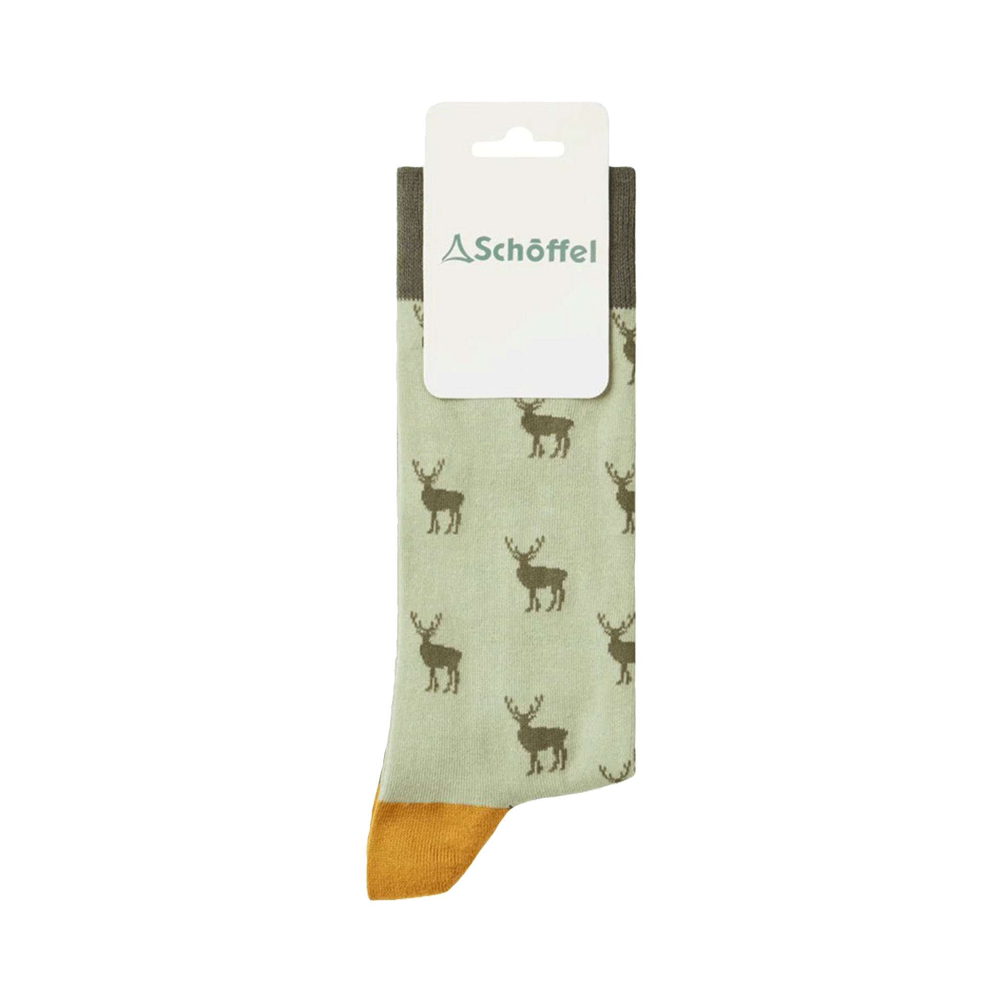 Schoffel Mens Cotton Socks - Woodland Stag