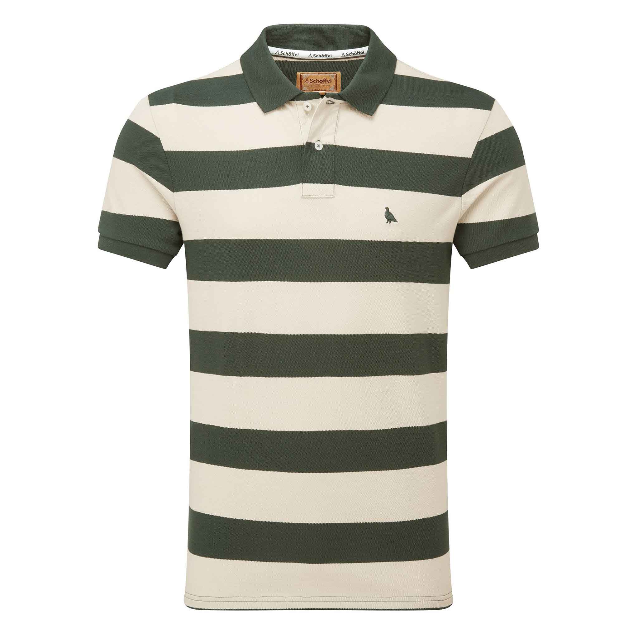 Schoffel-Men's-St-Ives-Heritage-Polo-Shirt-Green-Stripe-1