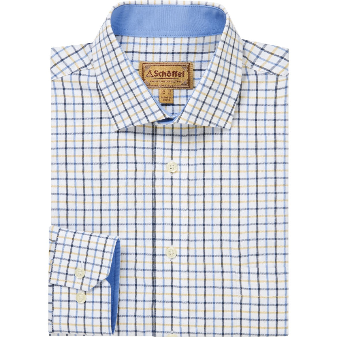 Schoffel Milton Tailored Shirt Navy-Imperial Blue 2
