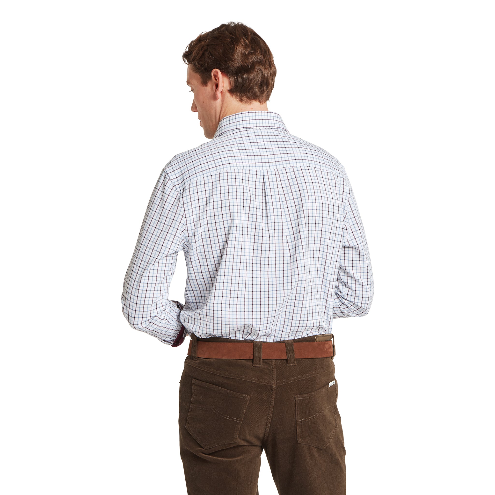 Schöffel Milton Tailored Shirt Port & Lake Blue Check