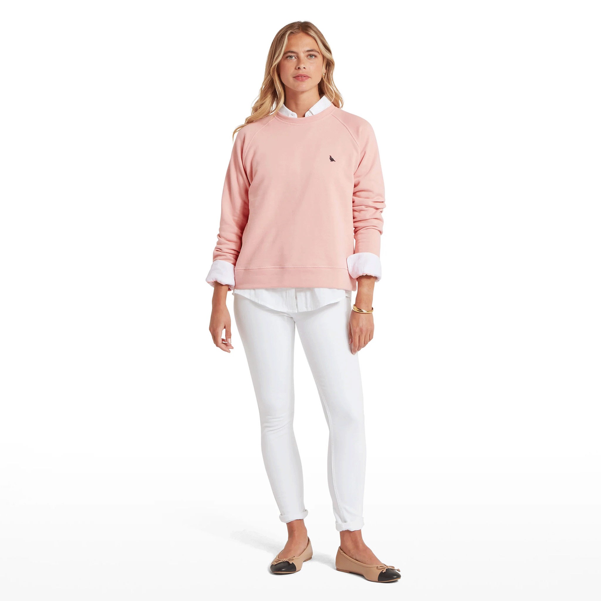 Schoffel Newberry Sweatshirt in Pale Rose
