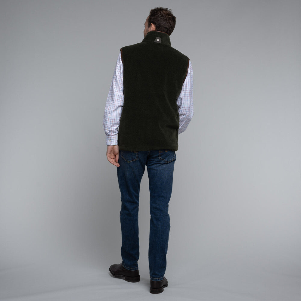 Schoffel Oakham Fleece Gilet Dark Olive 3