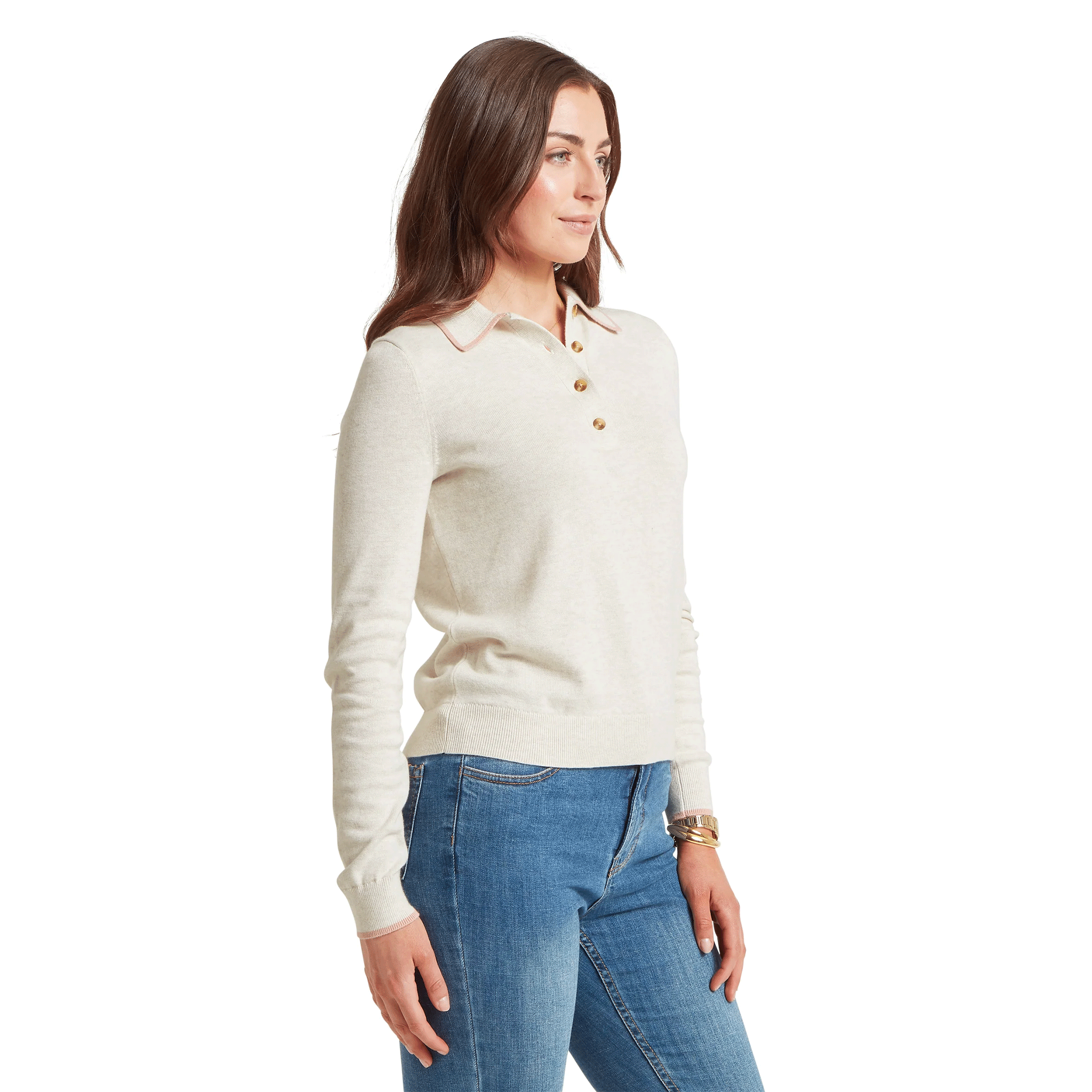 Schoffel Portloe Knitted Jumper in Dove