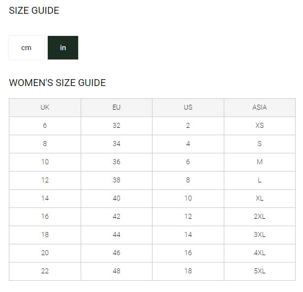 Schoffel Portree Ladies Tweed Jacket - Size Guide