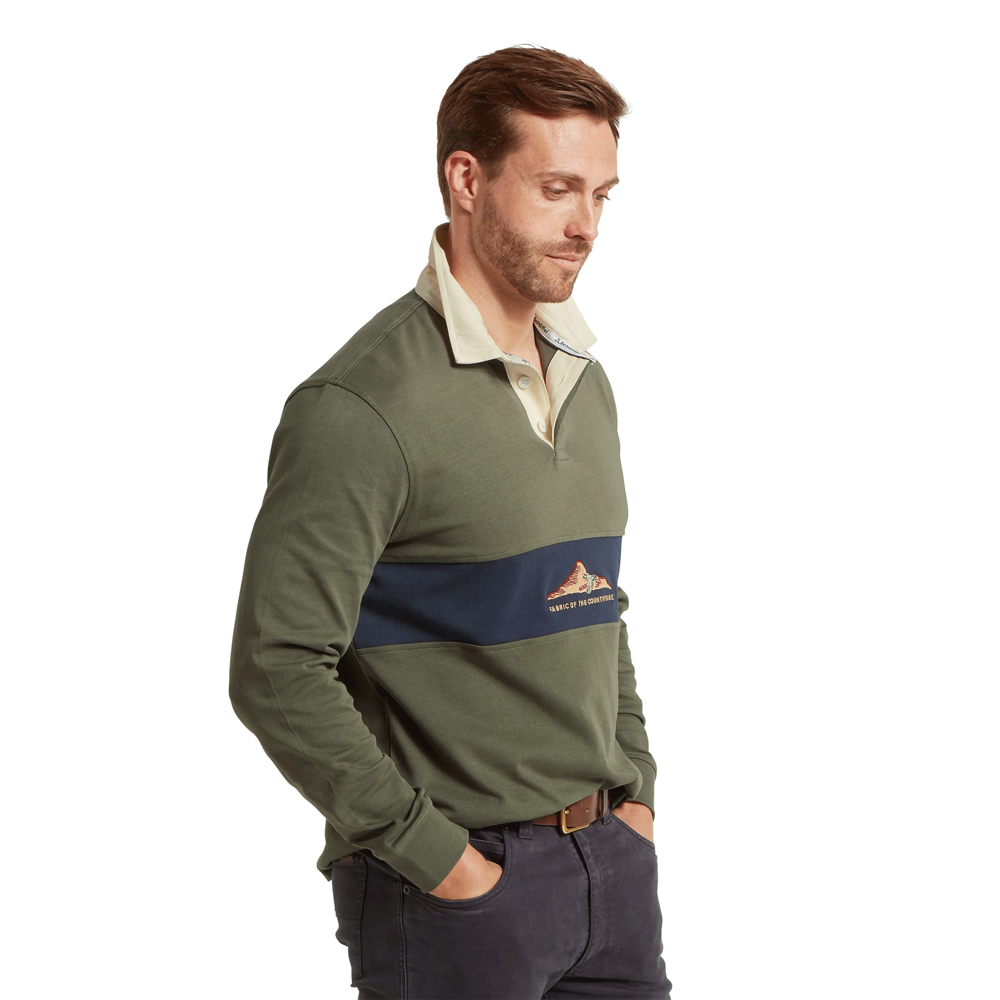 Schoffel Saunton Rugby Top in Beetle Green