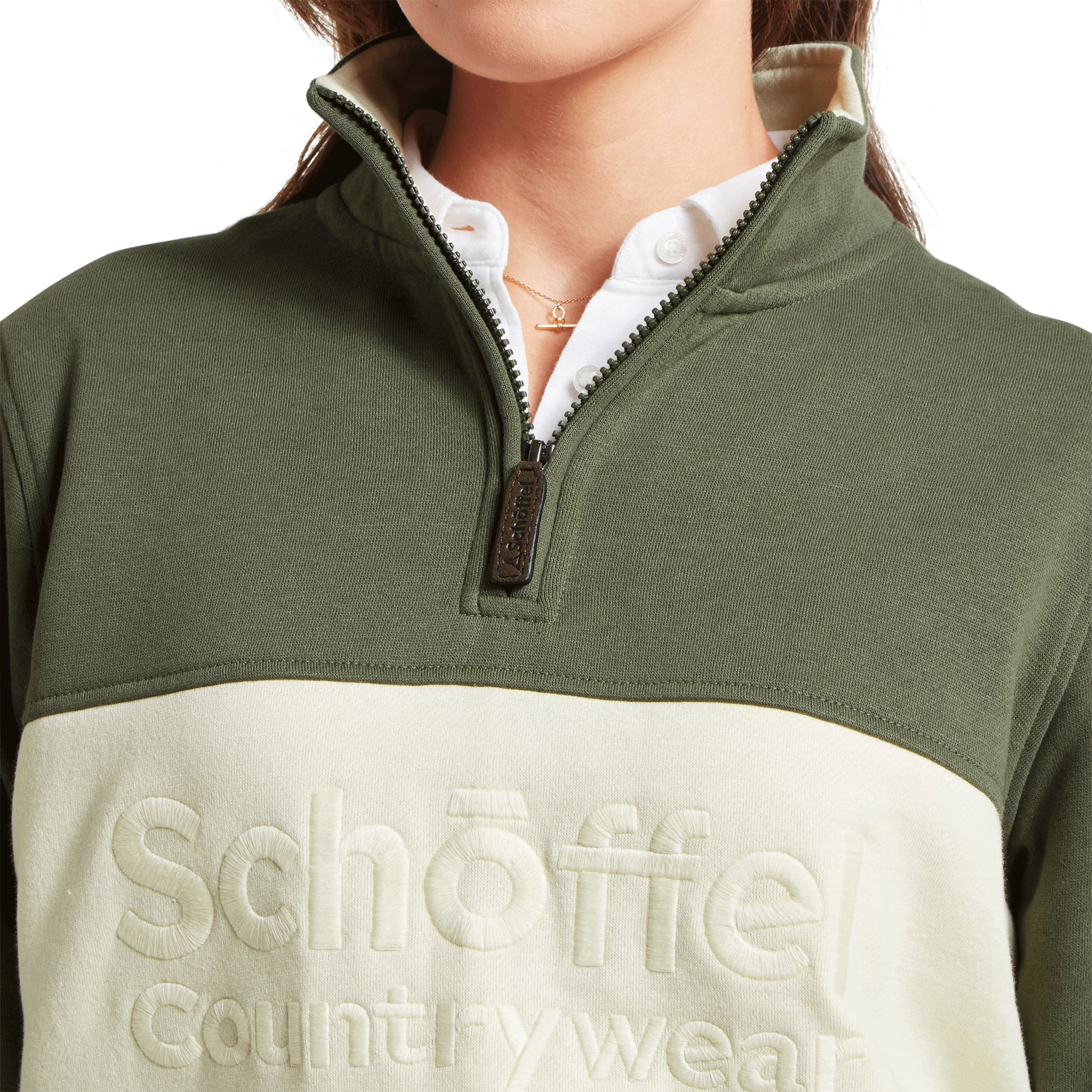 Schoffel St Agnes 1/4 Zip Sweatshirt Beetle Green