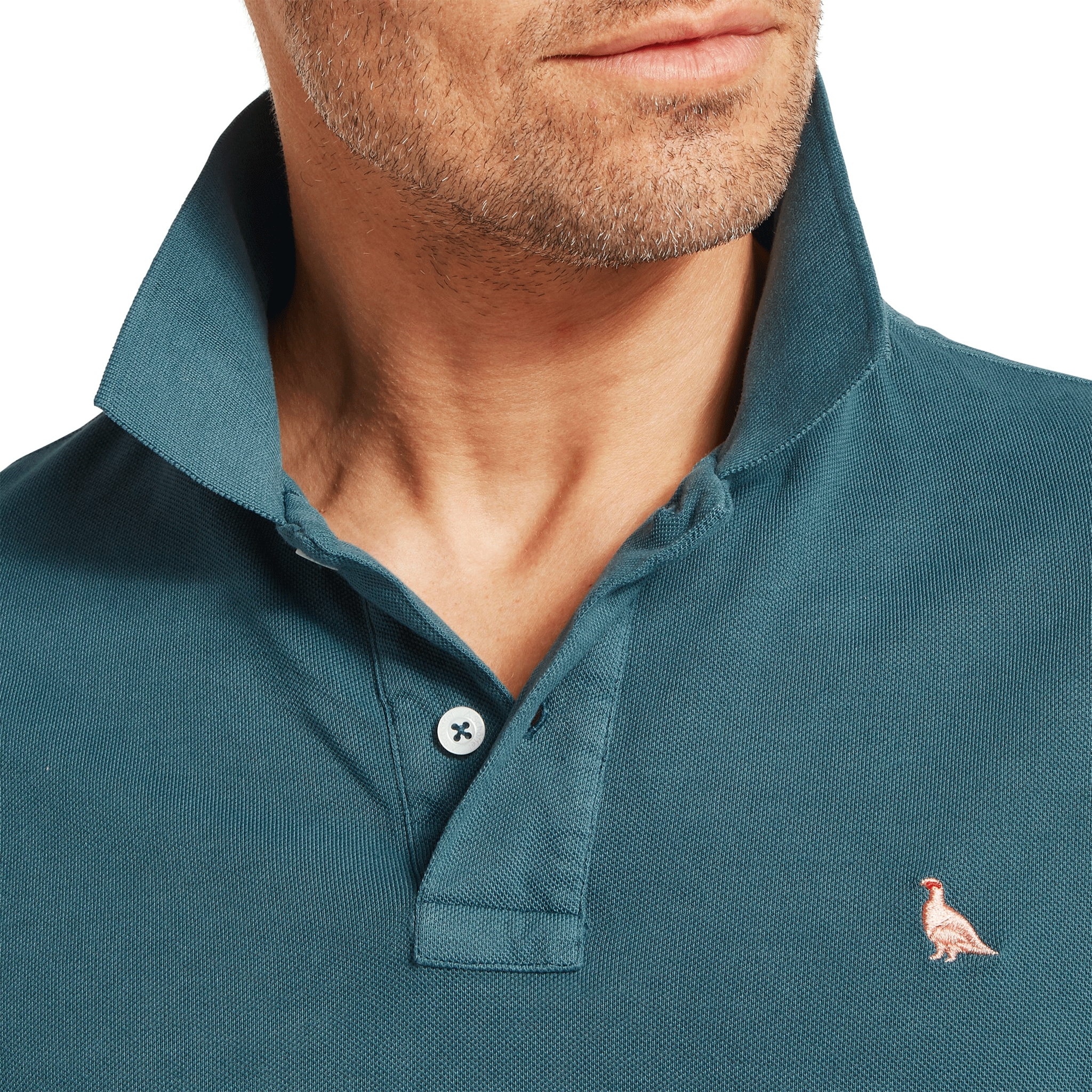 Schoffel St Ives Garment Dyed Polo Shirt in Deep Ocean Blue